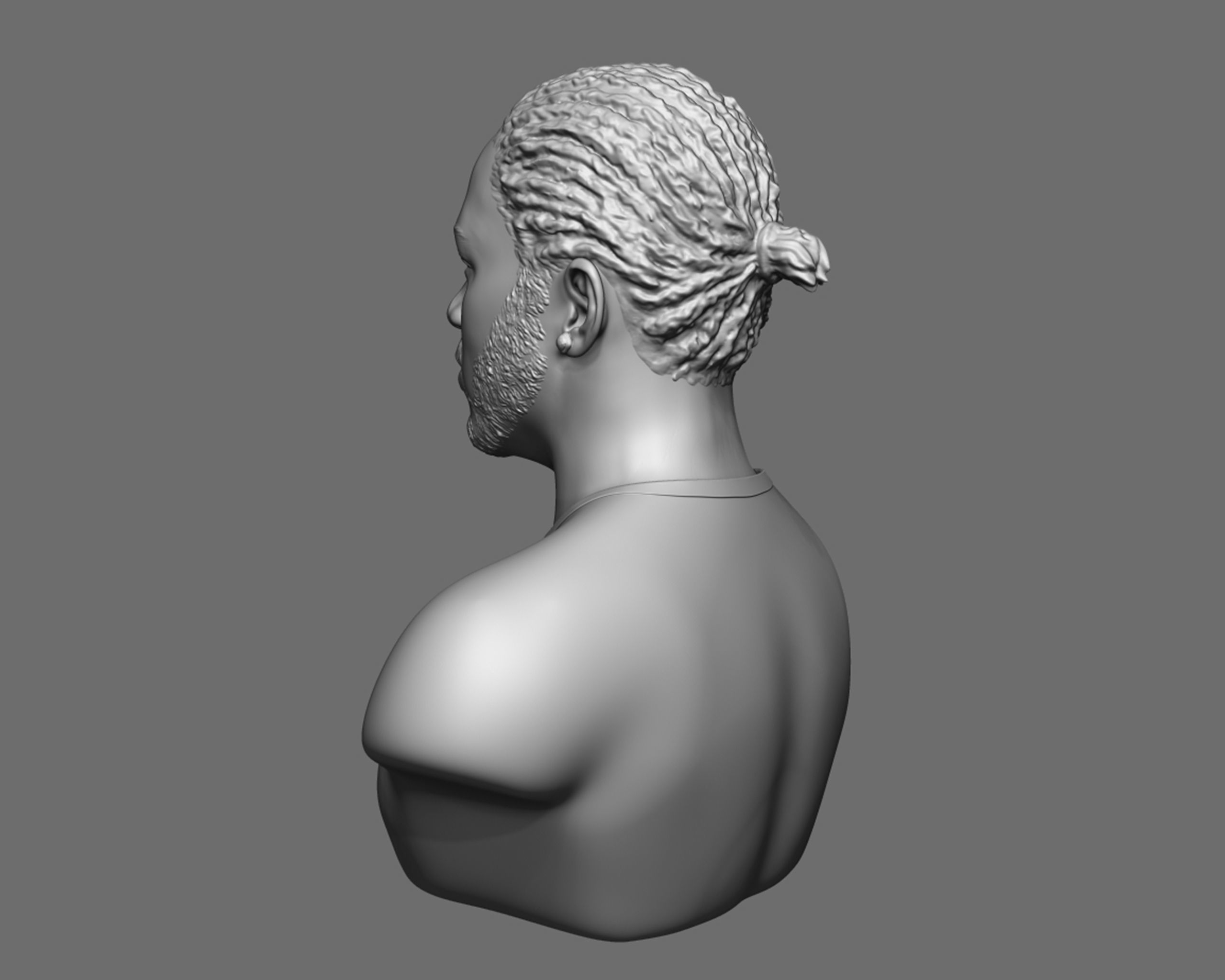 Kendrick Lamar model 1 Bust 3D print model_9