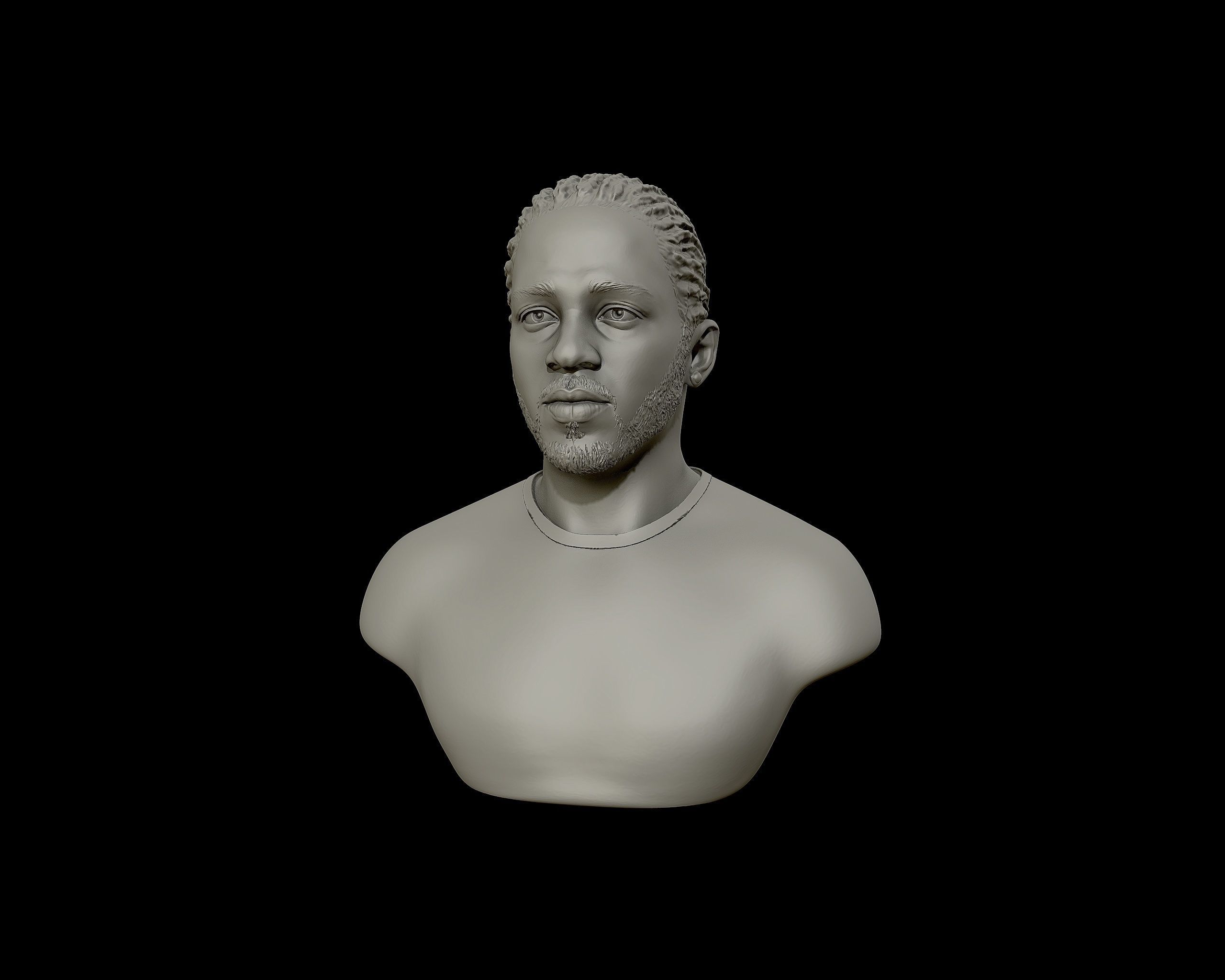 Kendrick Lamar model 1 Bust 3D print model_20