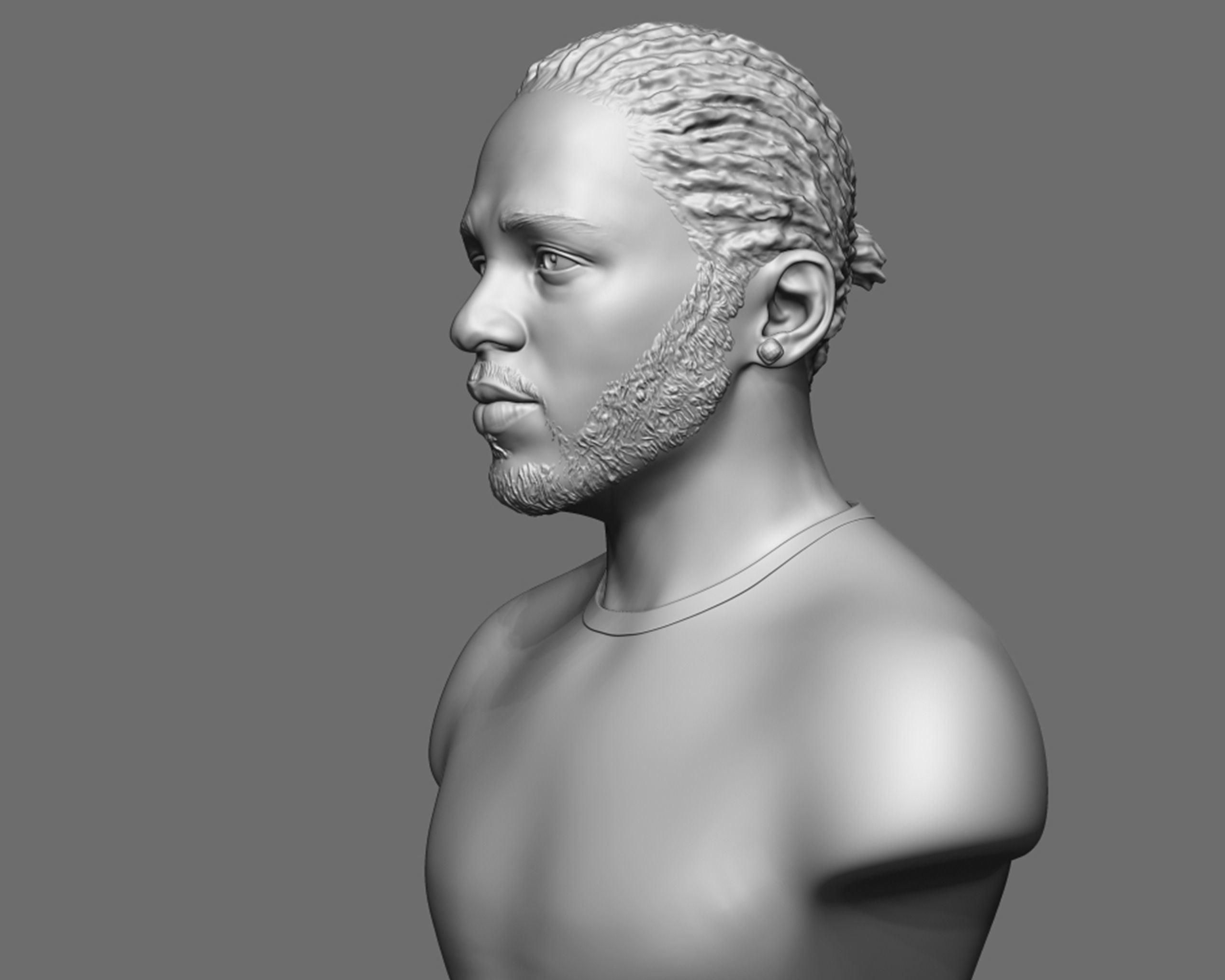 Kendrick Lamar model 1 Bust 3D print model_11