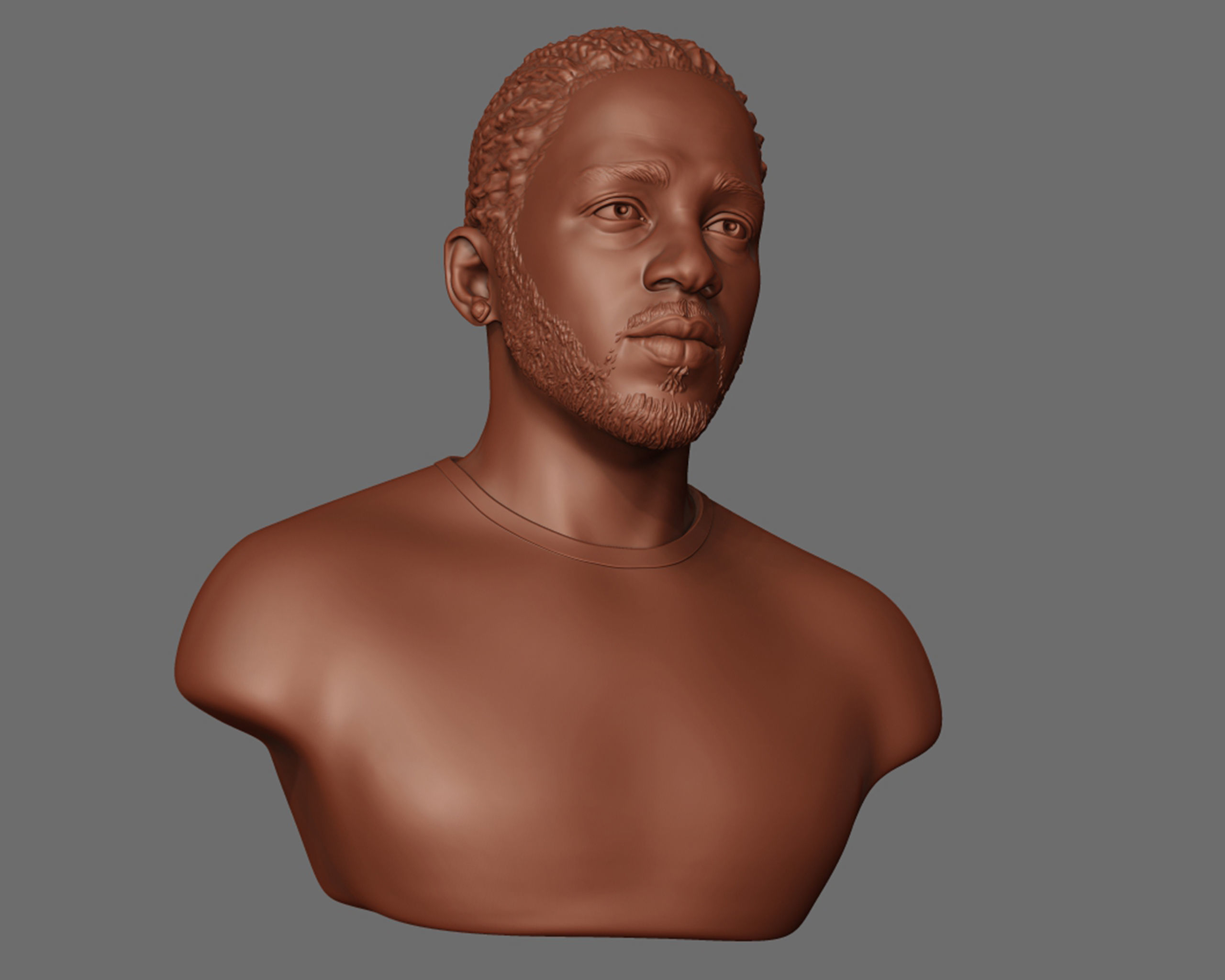 Kendrick Lamar model 1 Bust 3D print model_17