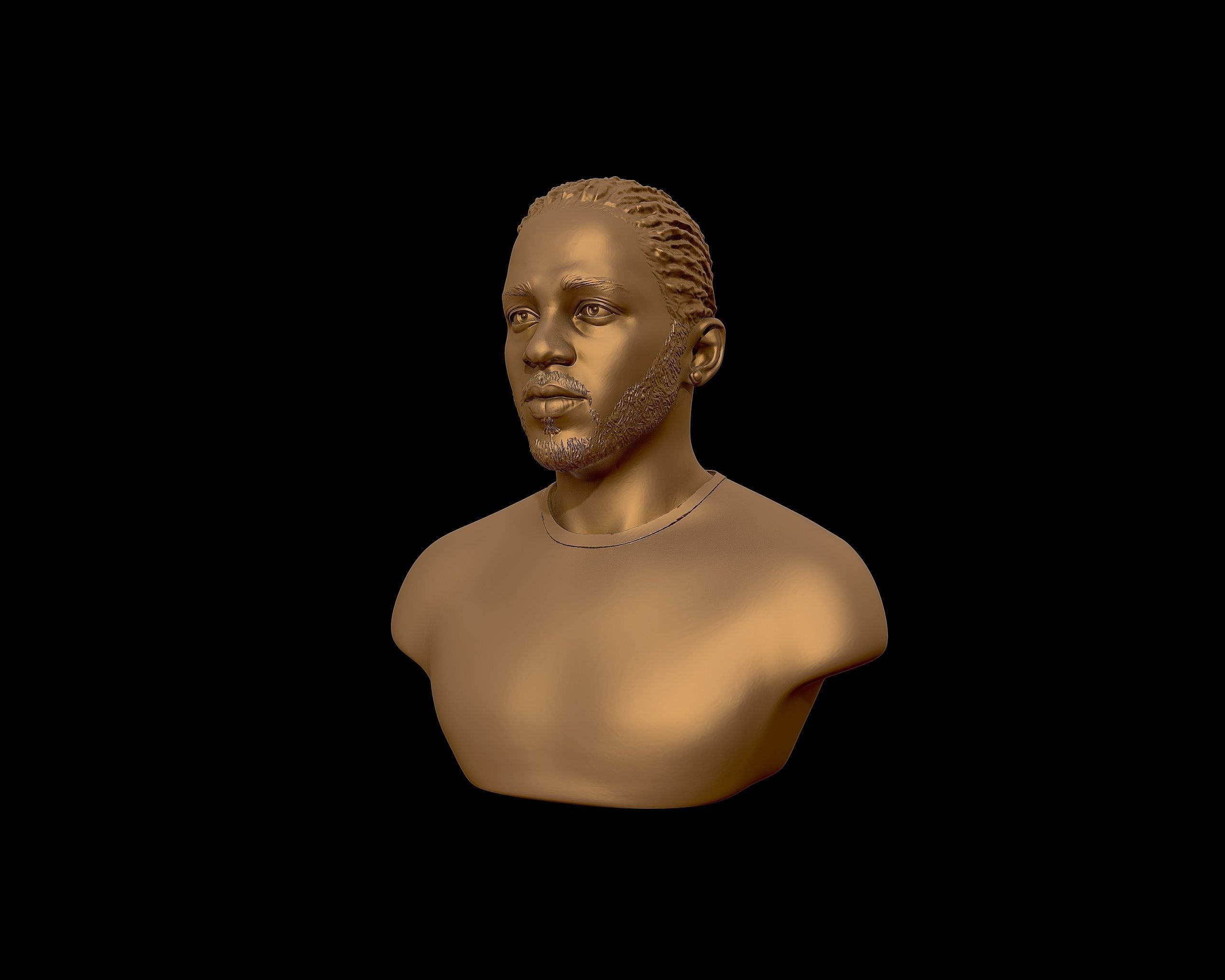 Kendrick Lamar model 1 Bust 3D print model_30