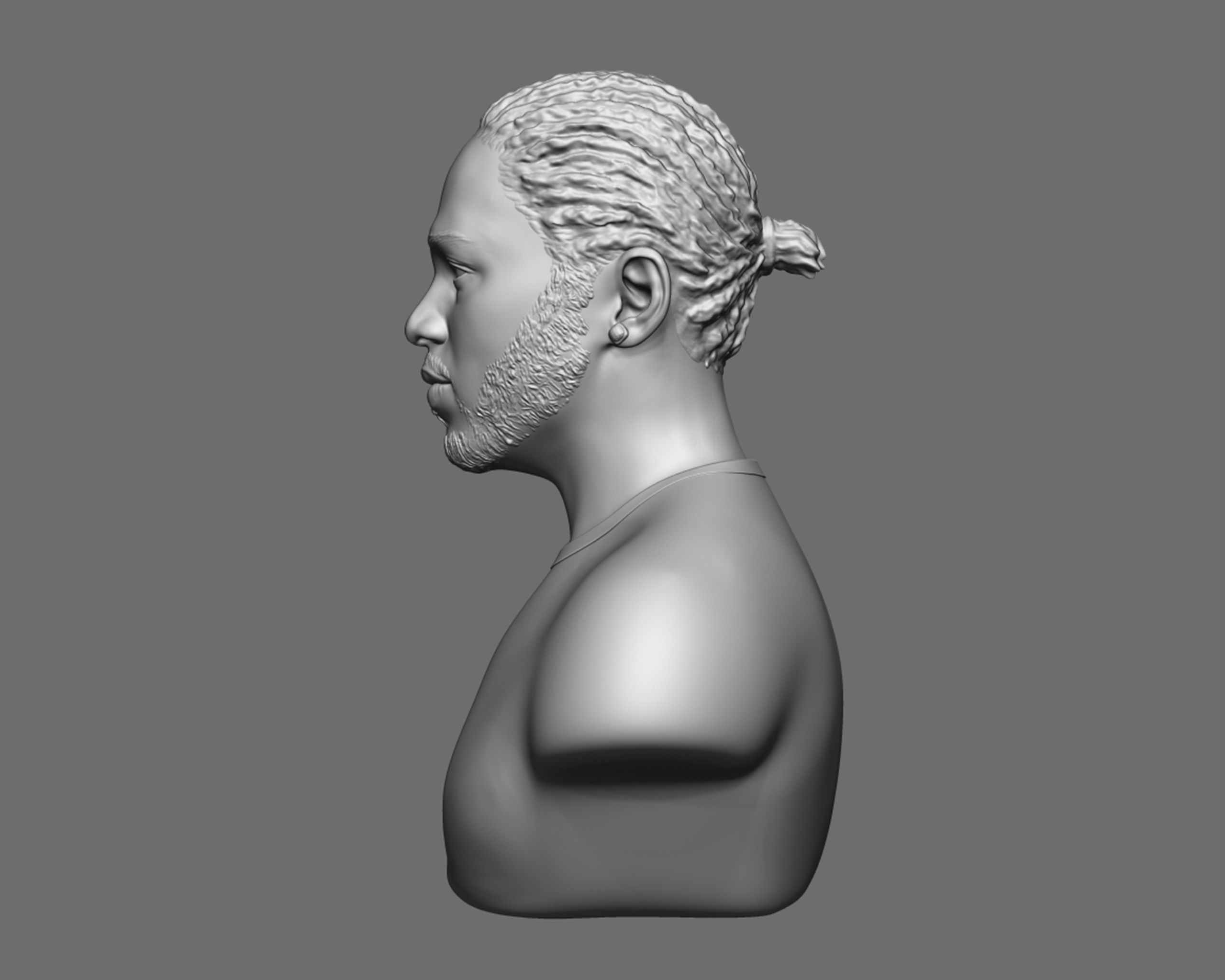Kendrick Lamar model 1 Bust 3D print model_10