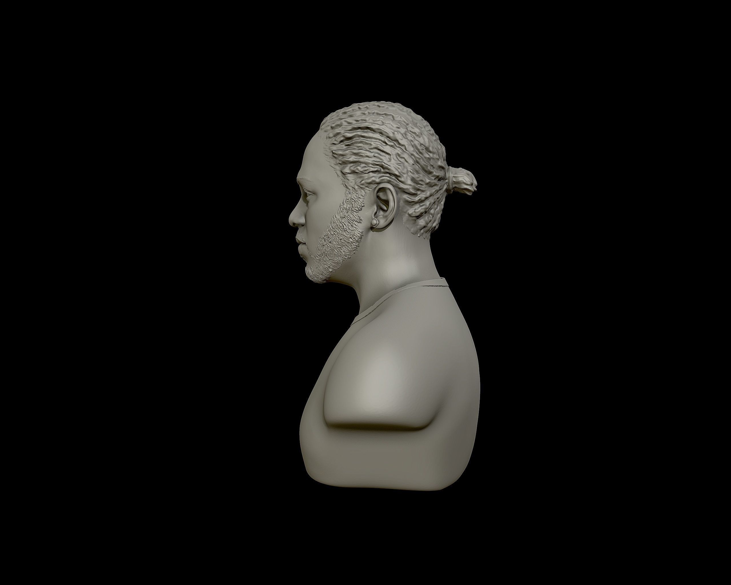 Kendrick Lamar model 1 Bust 3D print model_24