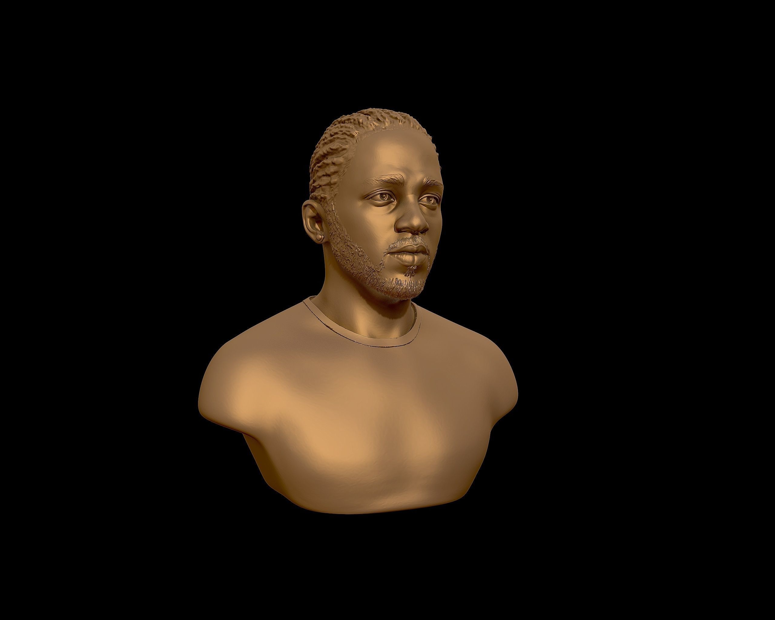 Kendrick Lamar model 1 Bust 3D print model_29