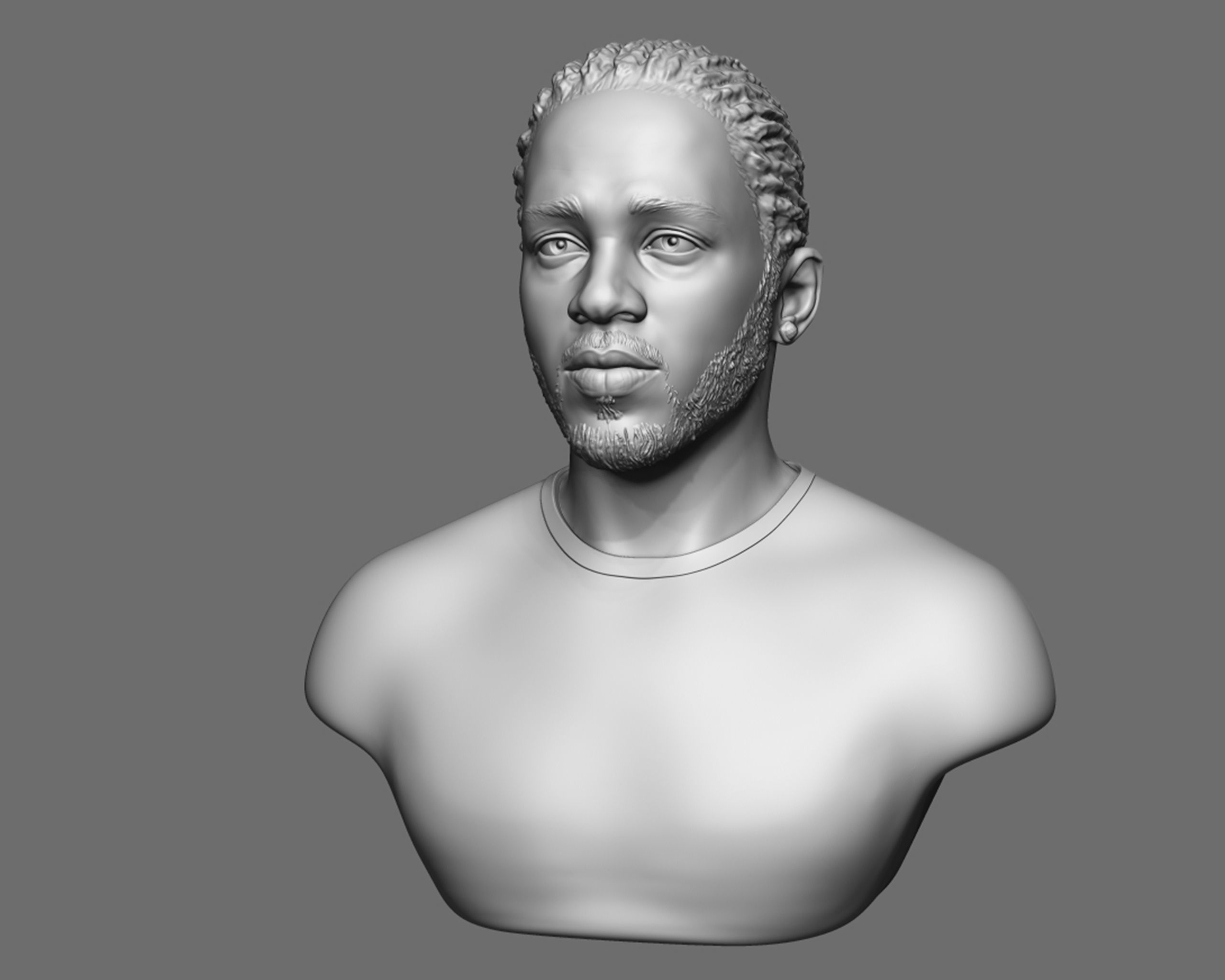 Kendrick Lamar model 1 Bust 3D print model_12