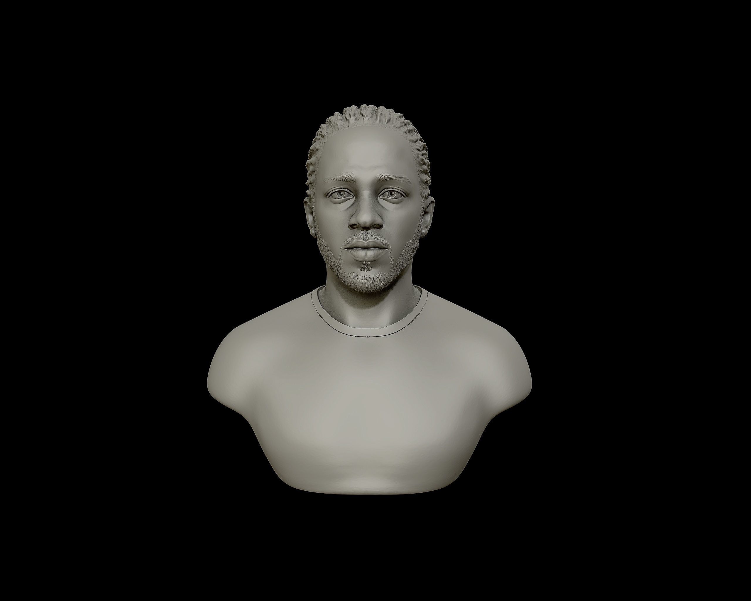 Kendrick Lamar model 1 Bust 3D print model_19