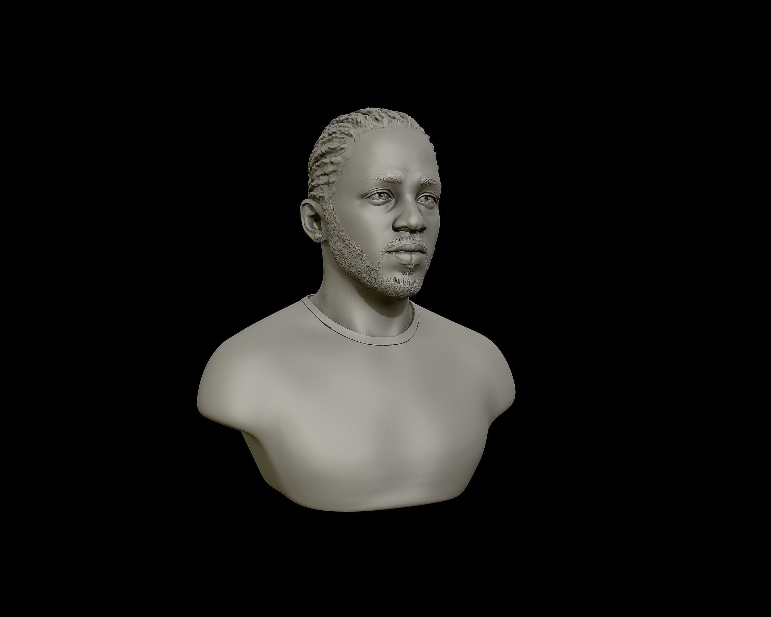 Kendrick Lamar model 1 Bust 3D print model_28