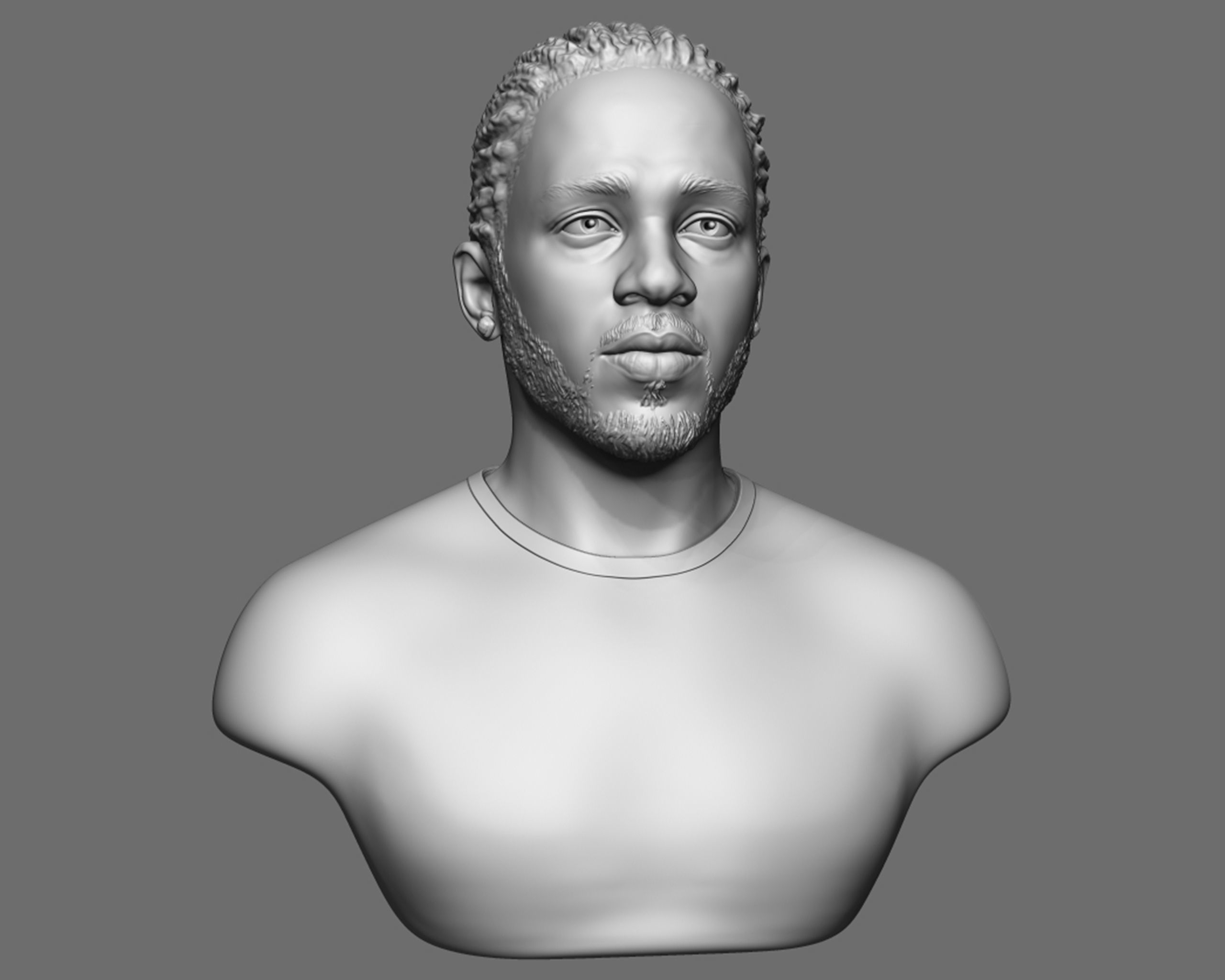 Kendrick Lamar model 1 Bust 3D print model_13