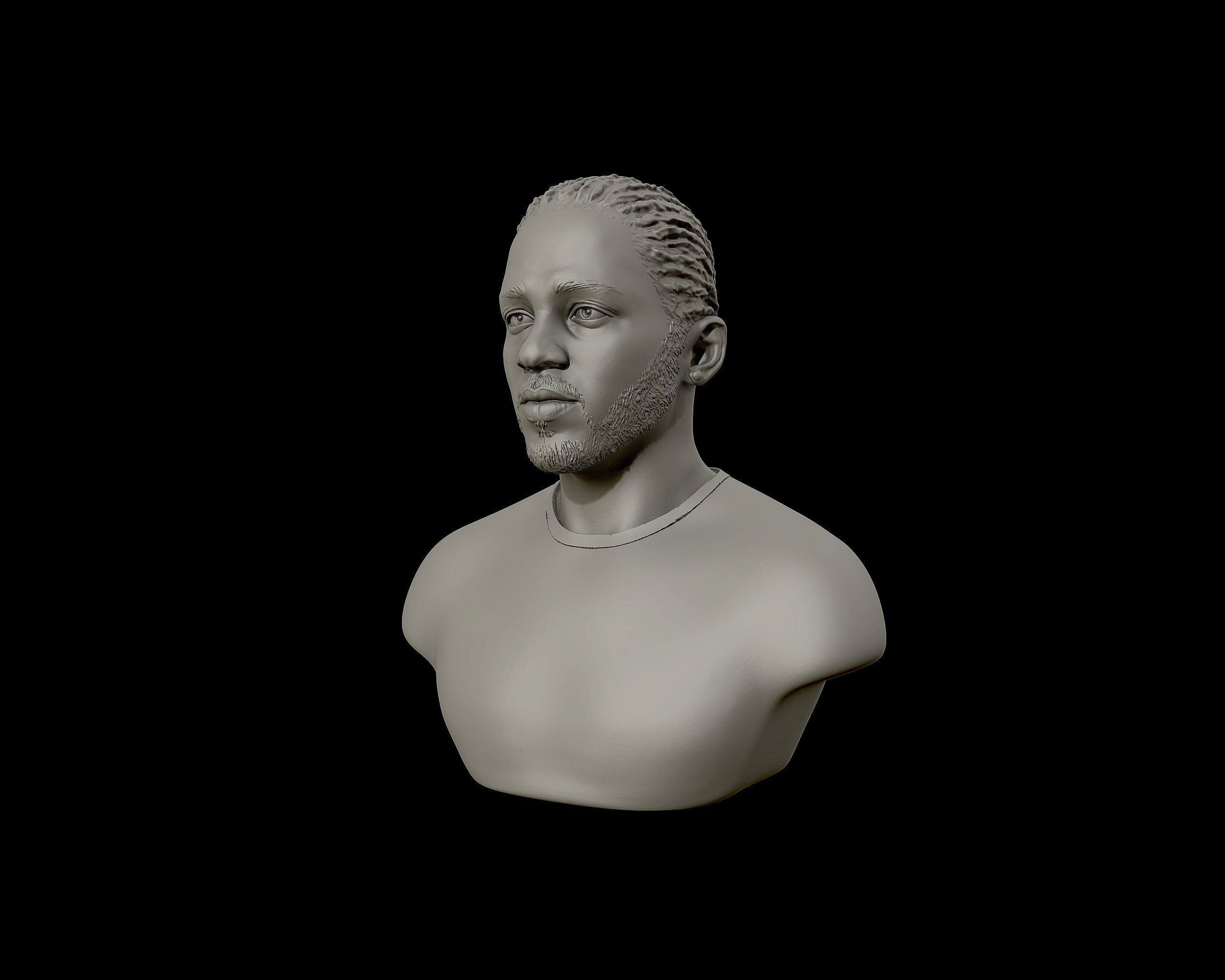 Kendrick Lamar model 1 Bust 3D print model_22