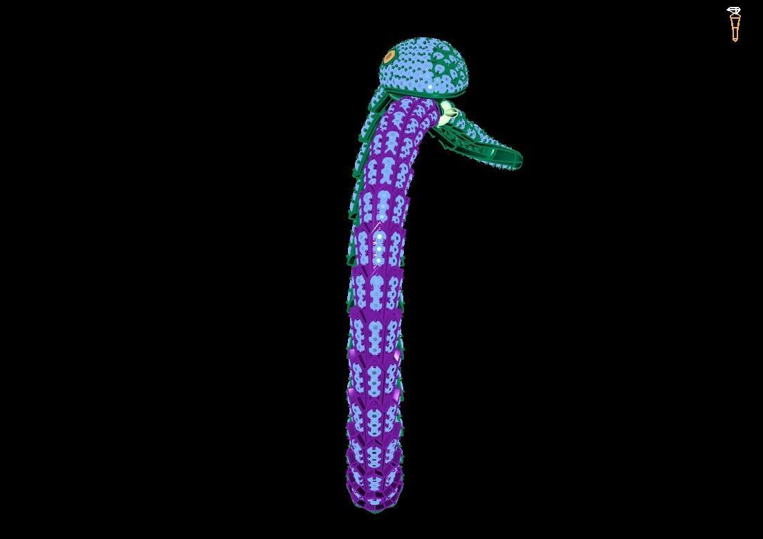 Bracelet Snake 3D print model_3