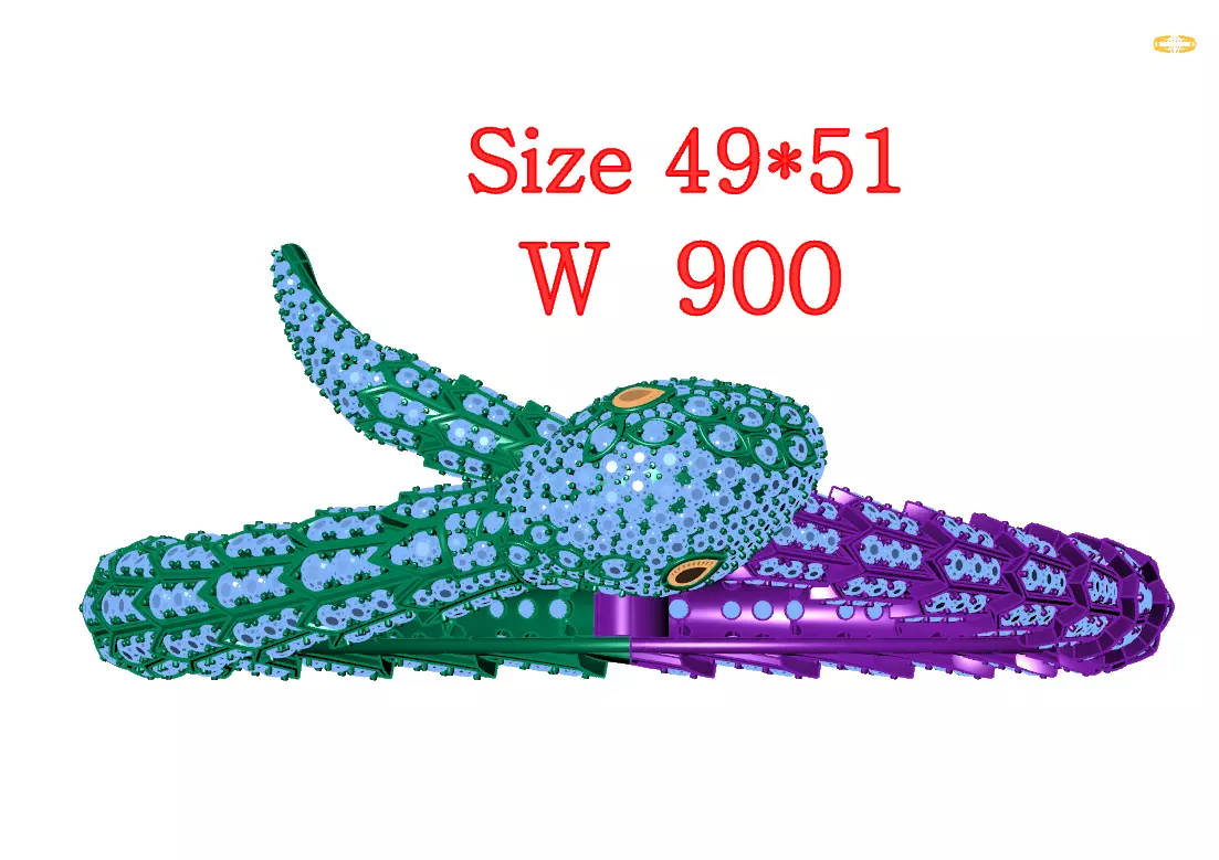 Bracelet Snake 3D print model_0