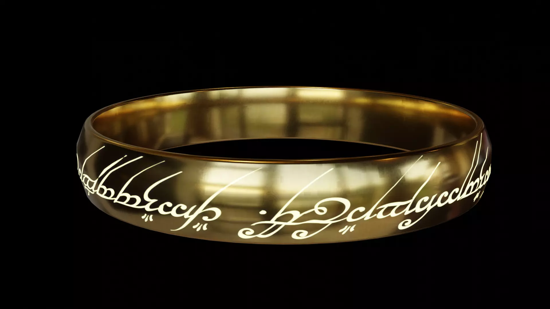 The One Ring Free low-poly 3D model