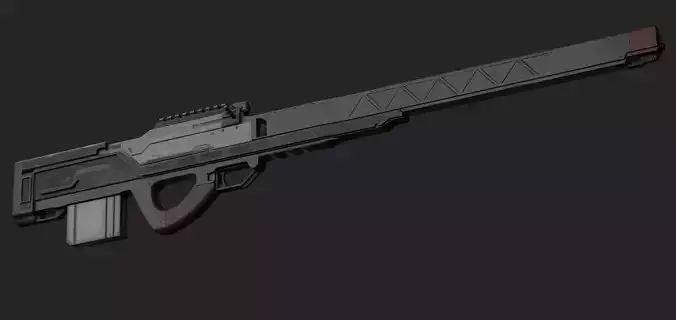 Sci-Fi Bullpup Rifle