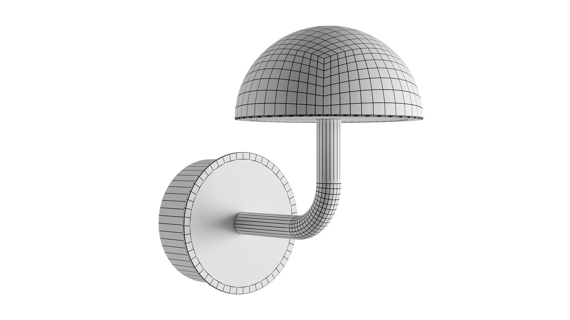 Dussa A1307 Wall Lamp by Aromas 3D model_2