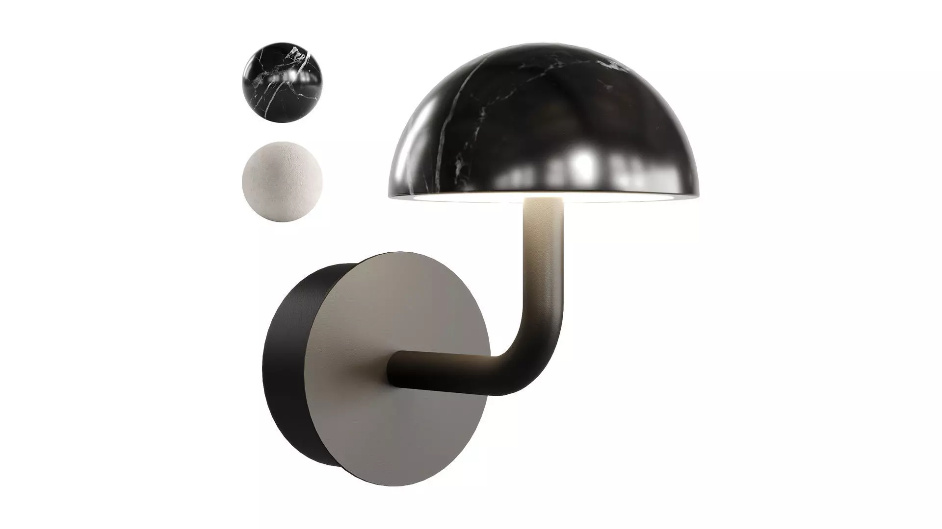 Dussa A1307 Wall Lamp by Aromas 3D model_0