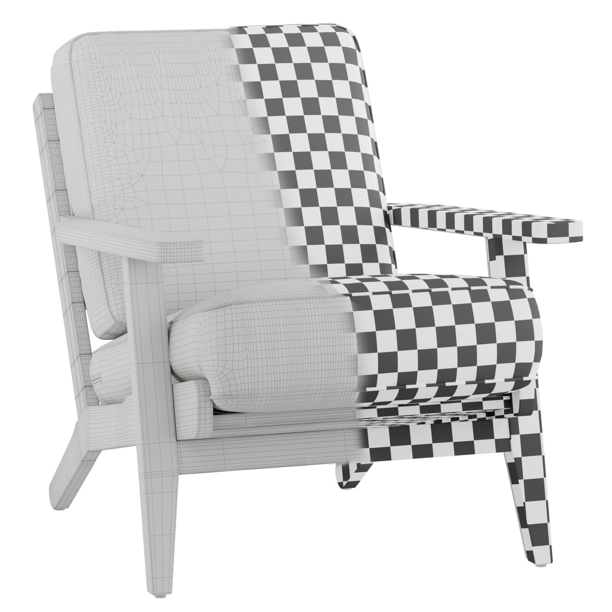 Mercer Accent Chair 3D model_6