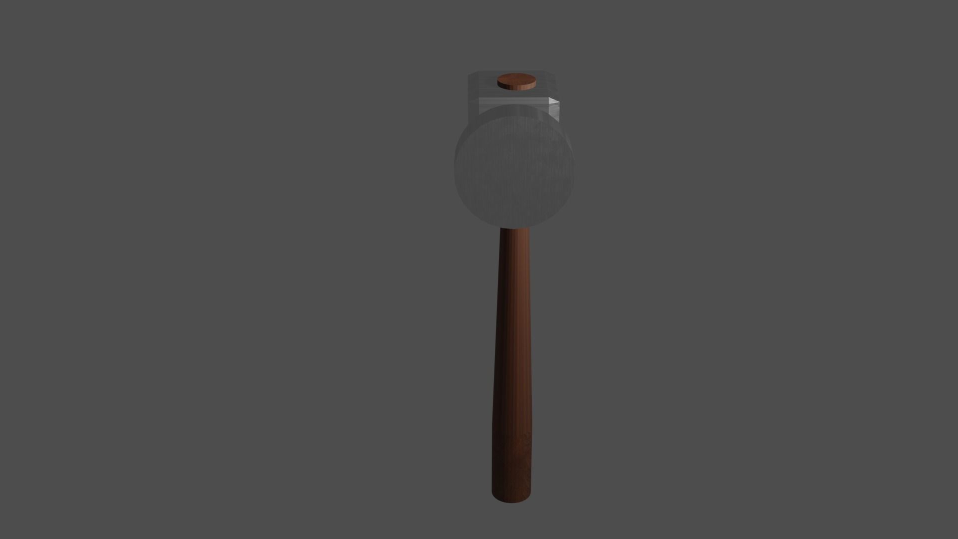 Simple hammer Free low-poly 3D model_17