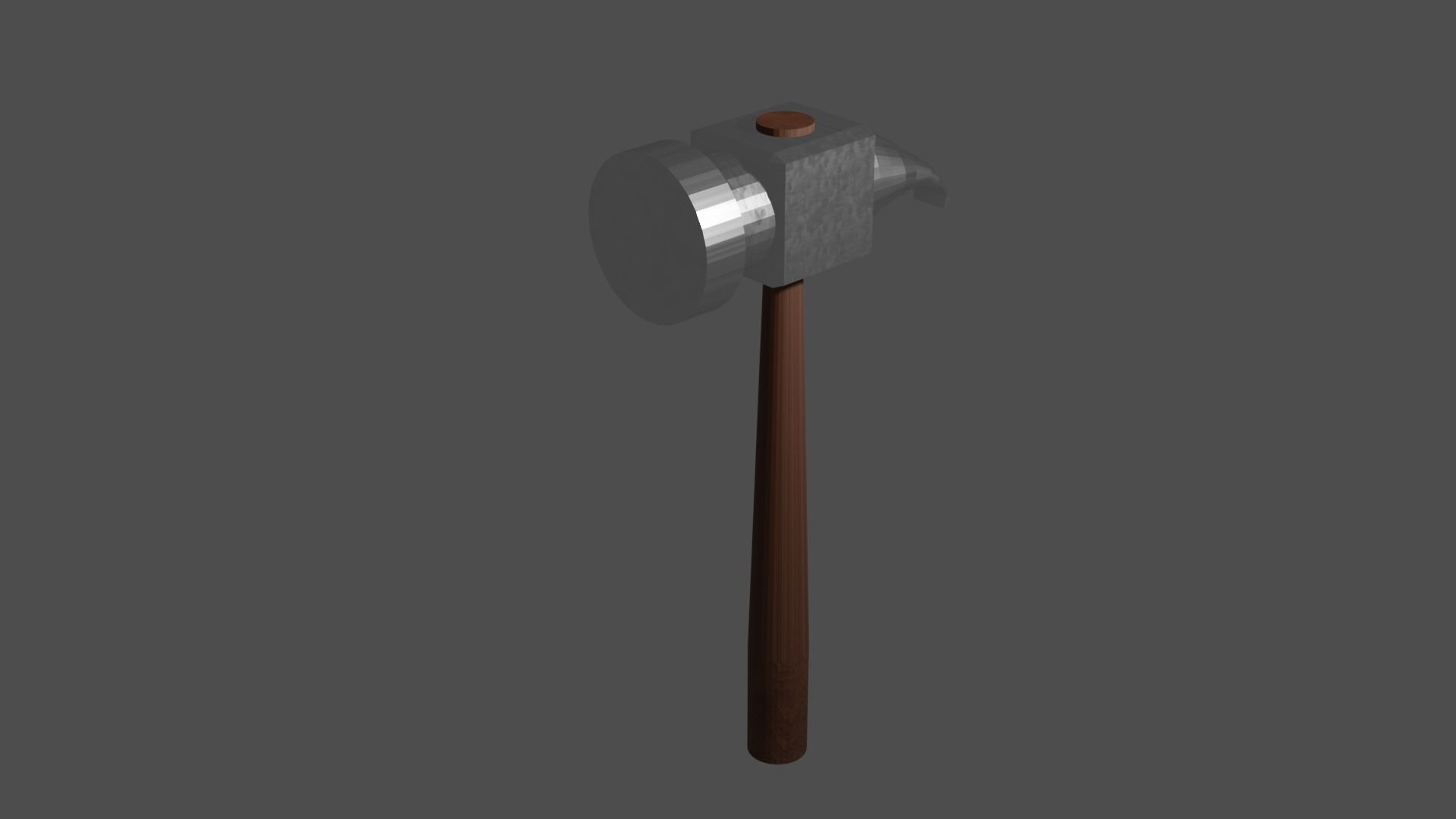 Simple hammer Free low-poly 3D model_15