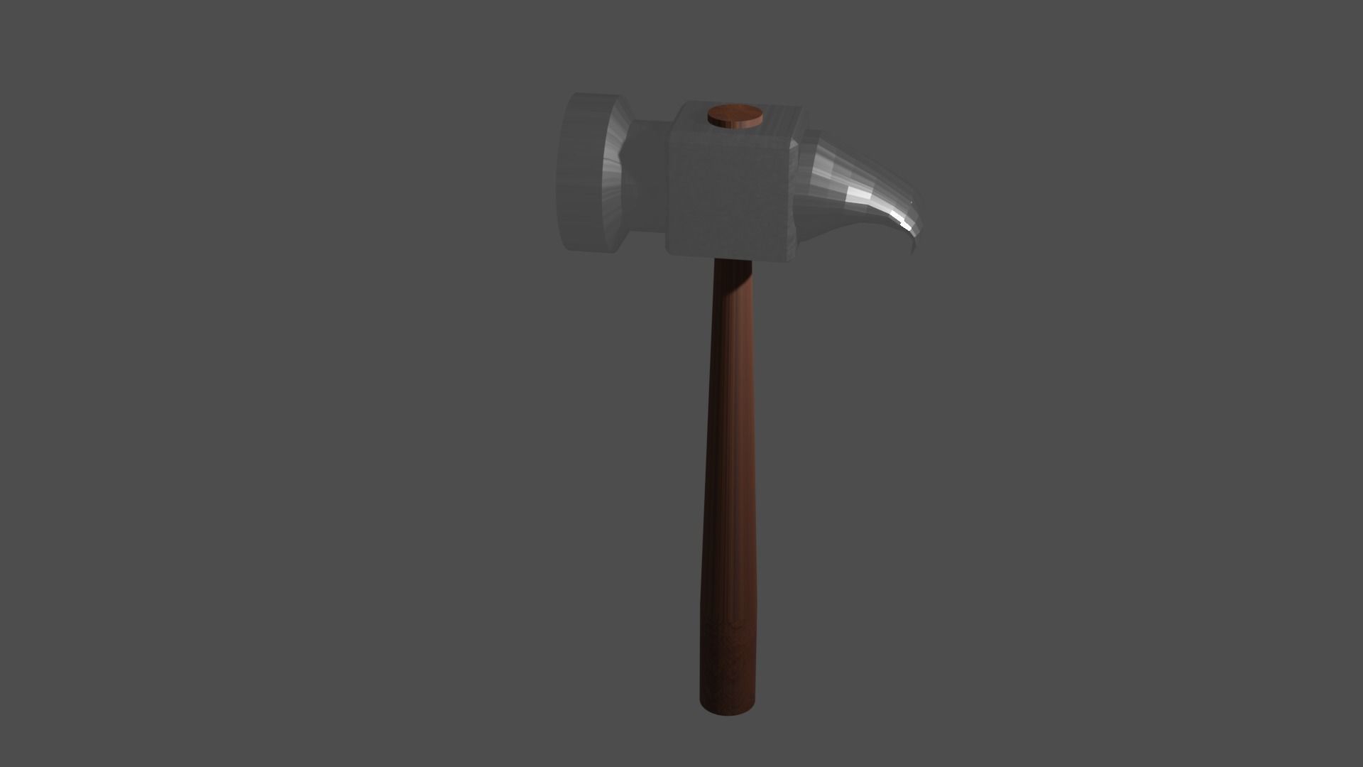 Simple hammer Free low-poly 3D model_12
