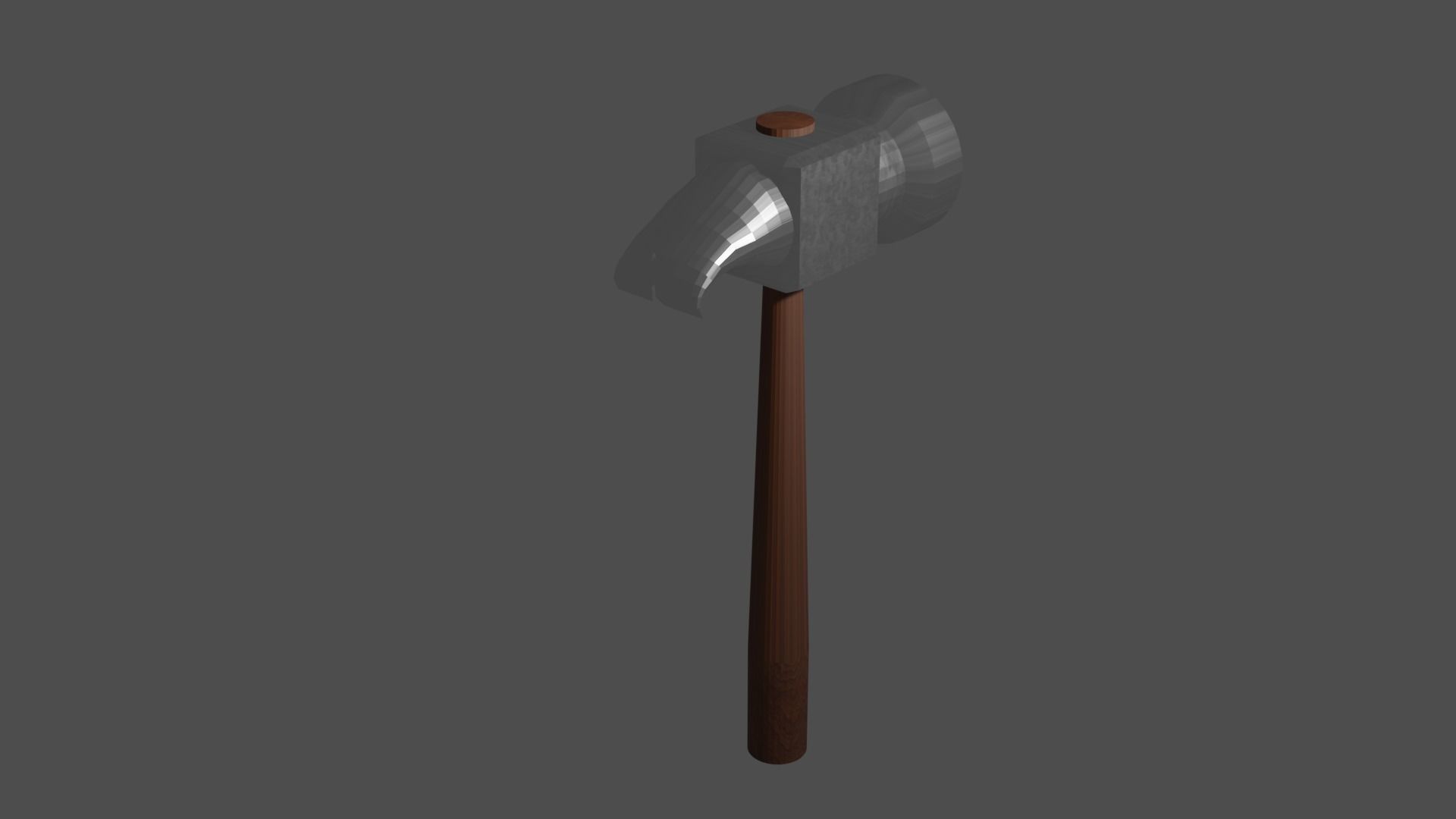 Simple hammer Free low-poly 3D model_6