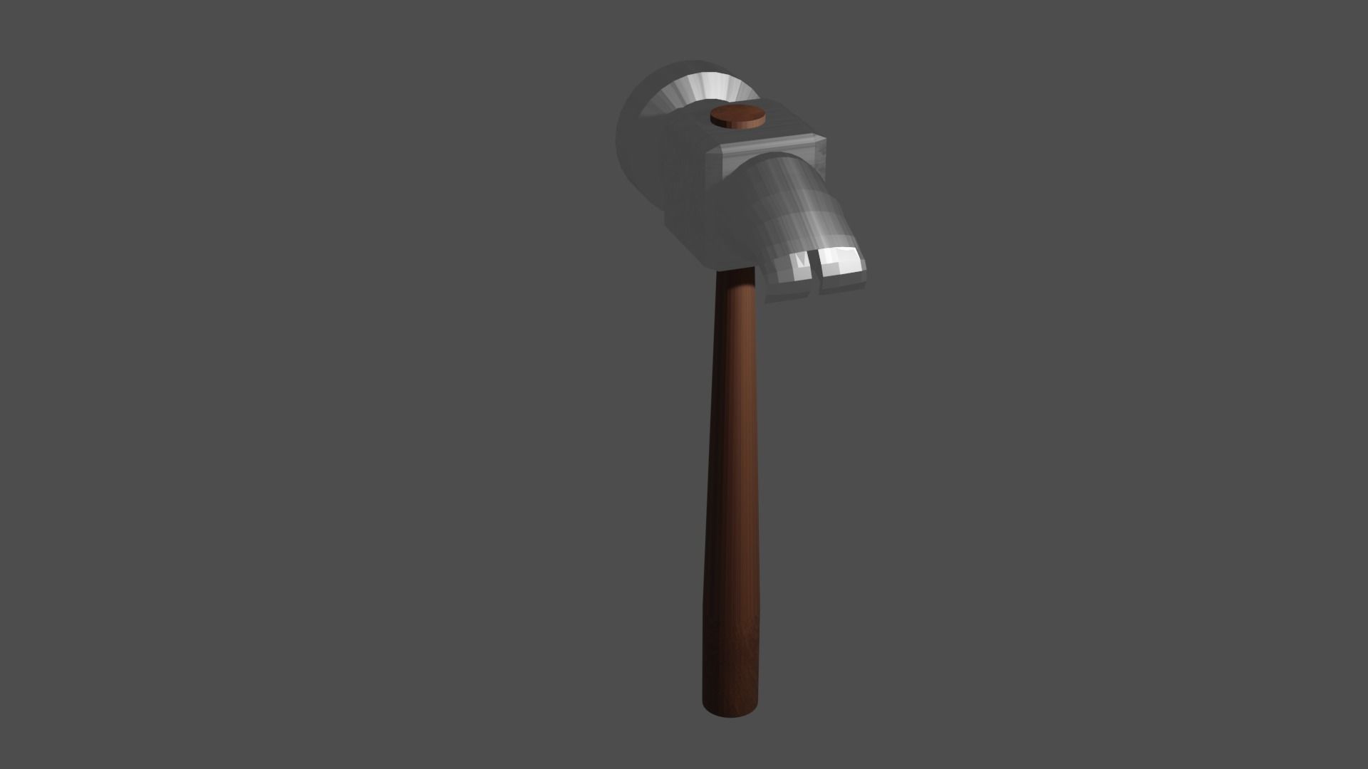 Simple hammer Free low-poly 3D model_9