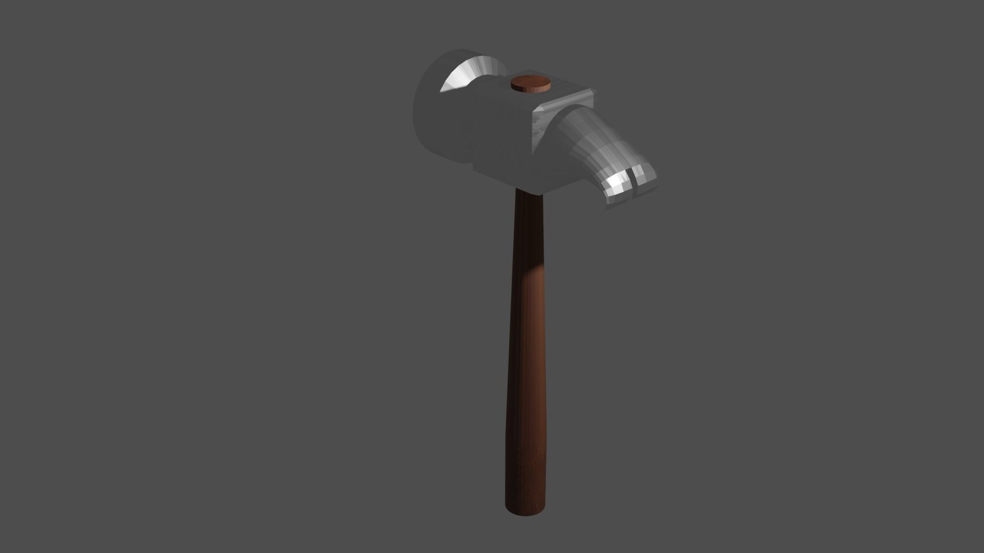 Simple hammer Free low-poly 3D model_10