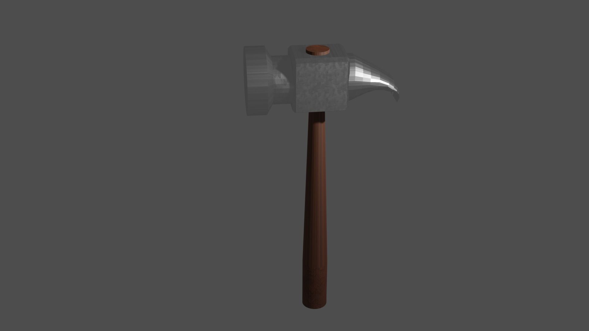 Simple hammer Free low-poly 3D model_13