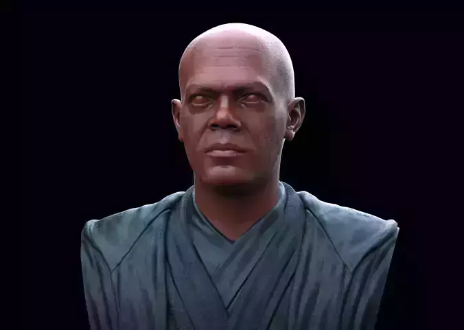 Mace Windu Bust 3D print model