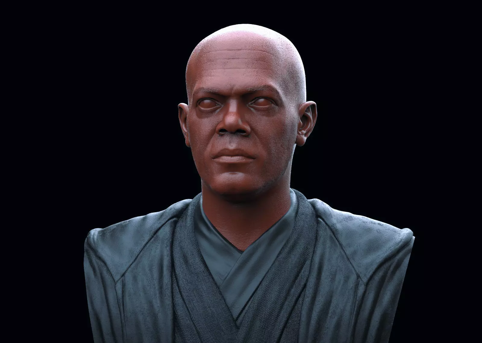Mace Windu Bust 3D print model_0