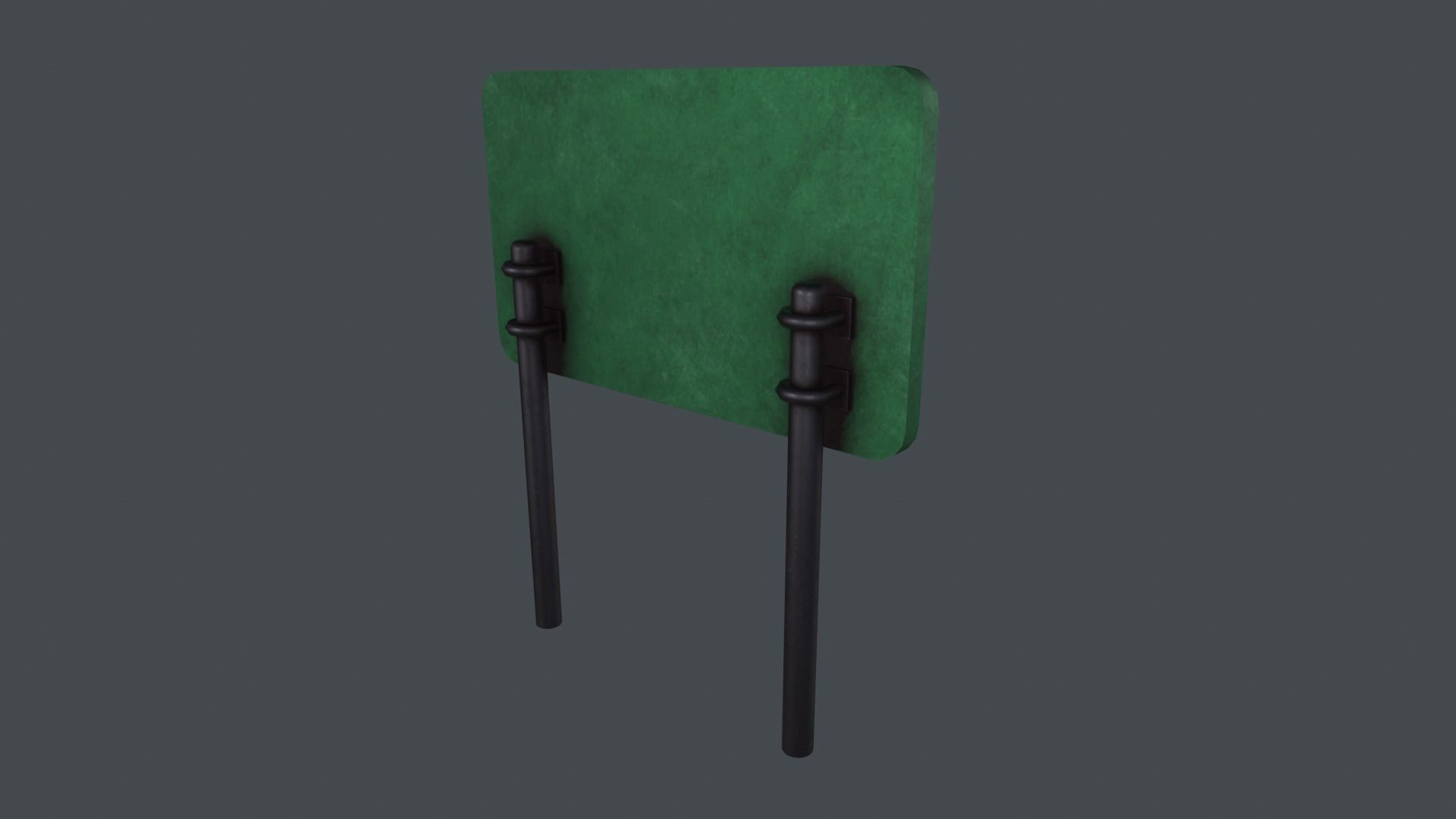 Gas station signboard 3D Model Low-poly 3D model_4