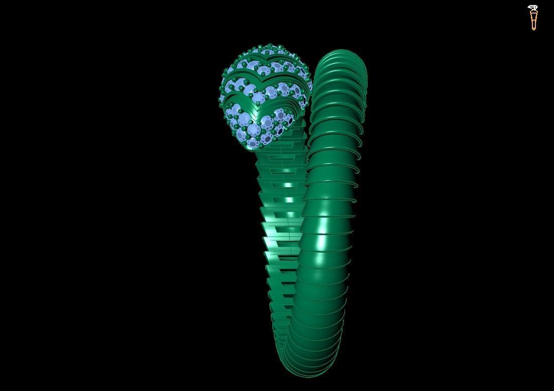 Ring Snake 3D print model_2