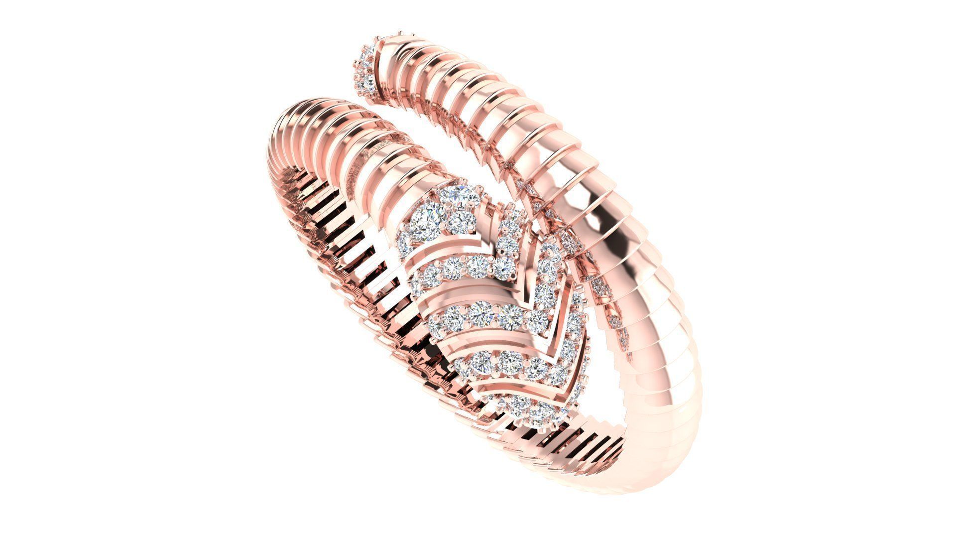 Ring Snake 3D print model_3