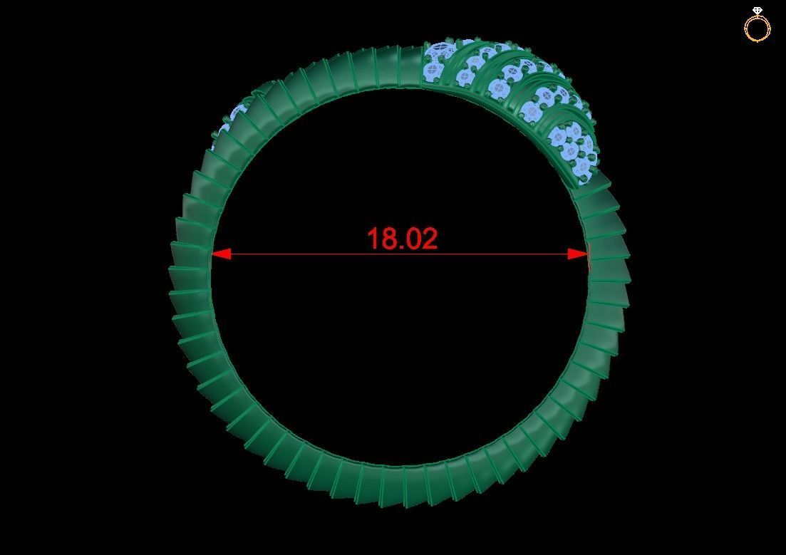 Ring Snake 3D print model_1