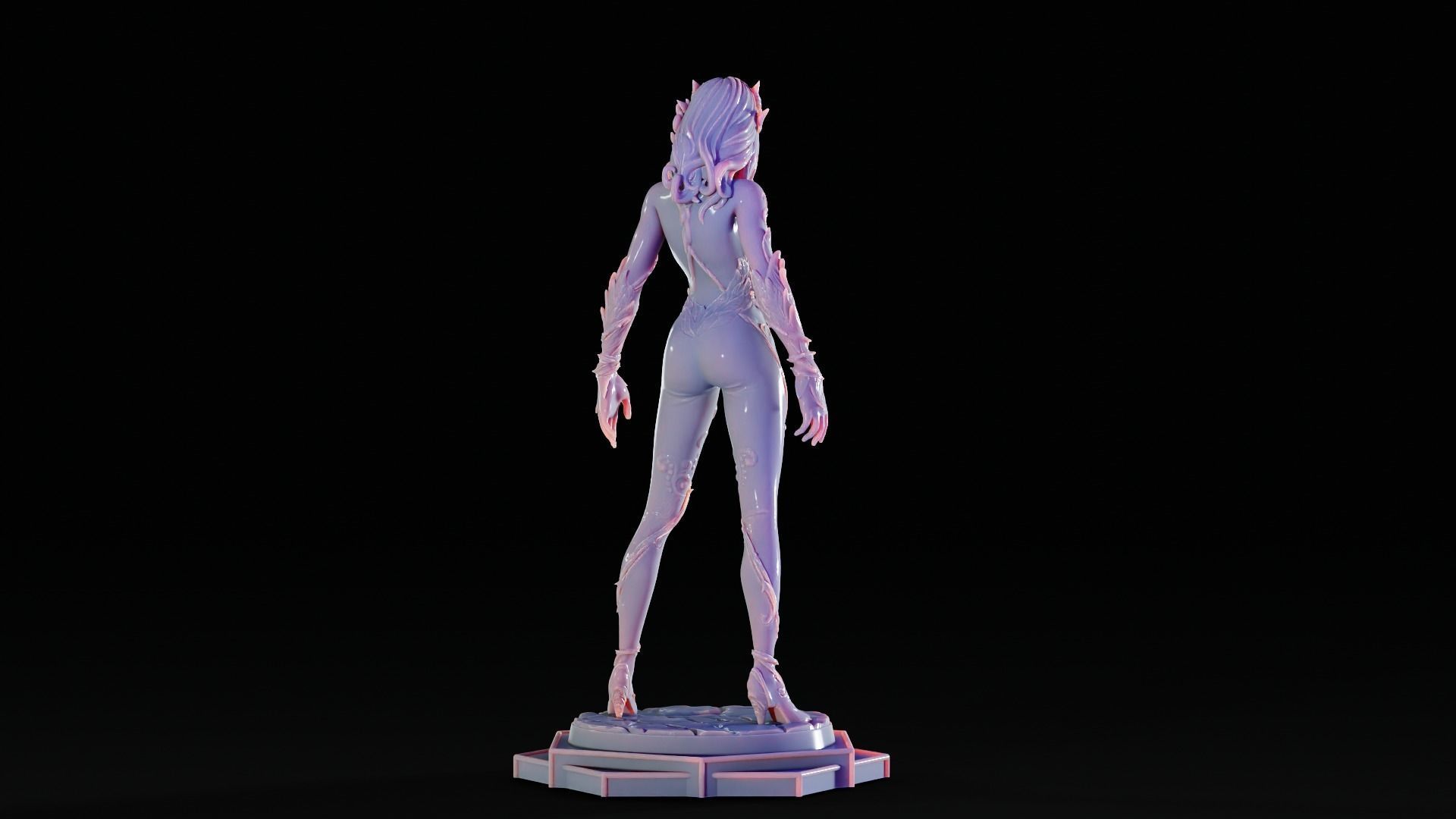 Poison Ivy 3d Print Statue  Pose 001 3D print model_15