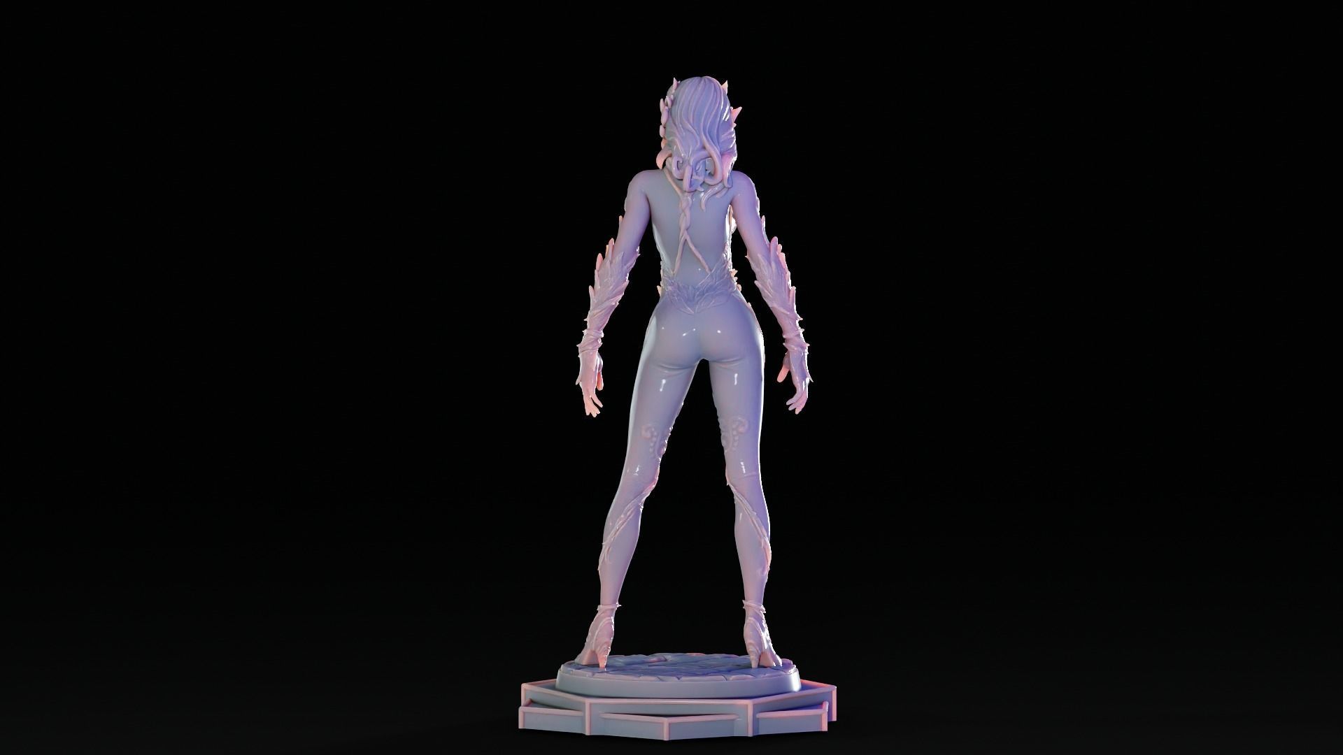 Poison Ivy 3d Print Statue  Pose 001 3D print model_6