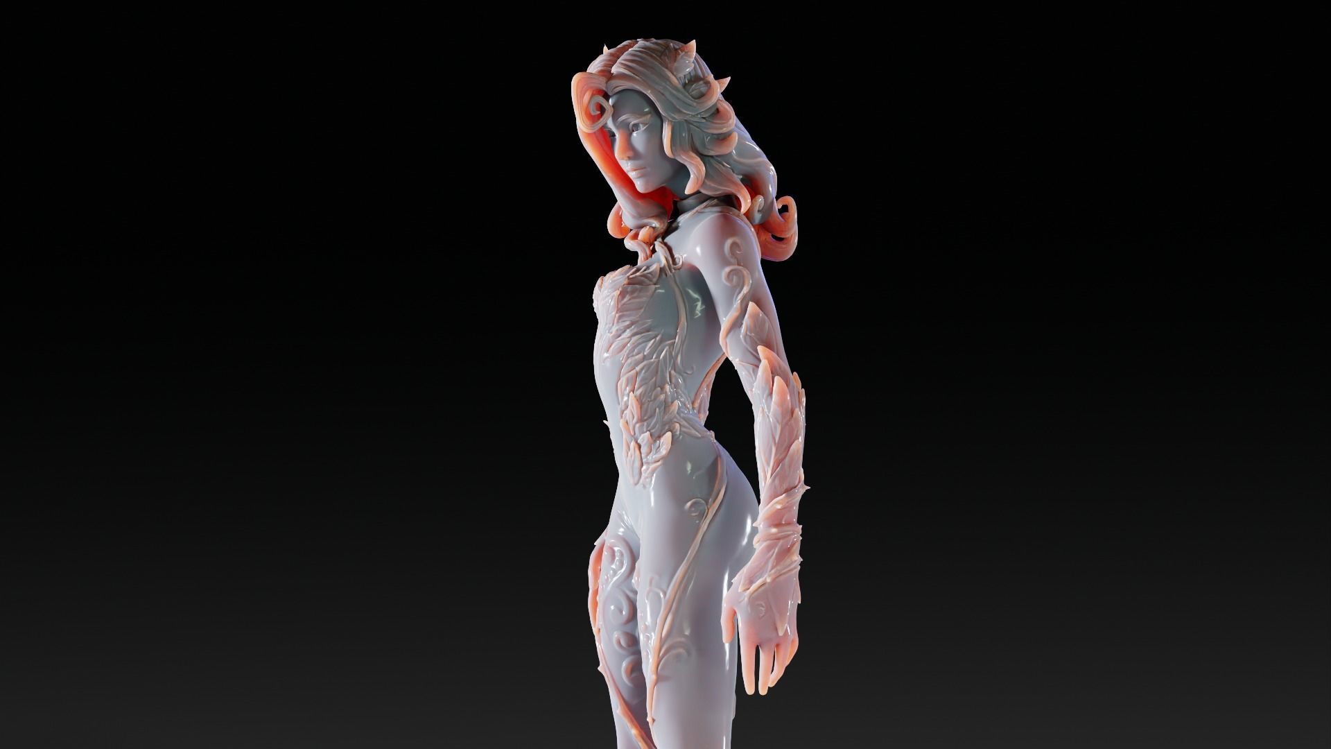 Poison Ivy 3d Print Statue  Pose 001 3D print model_10