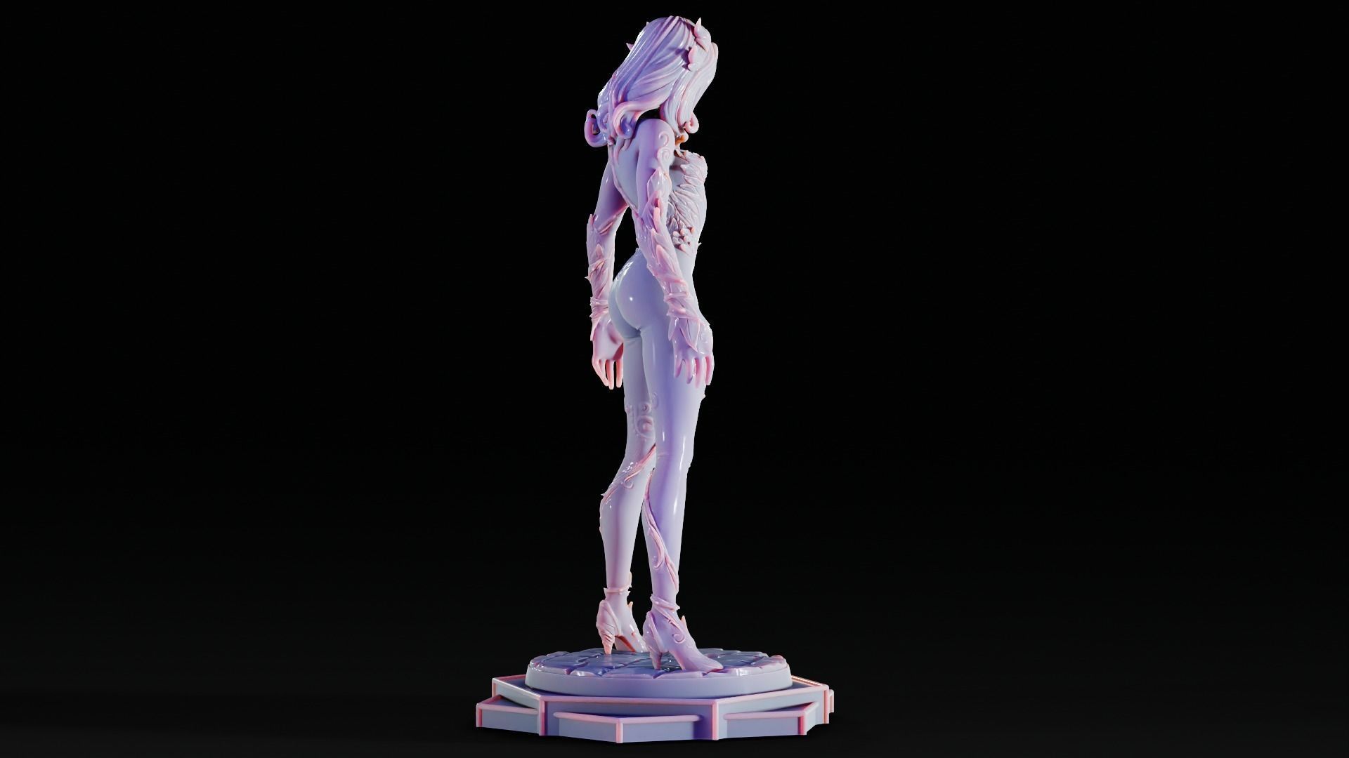 Poison Ivy 3d Print Statue  Pose 001 3D print model_5