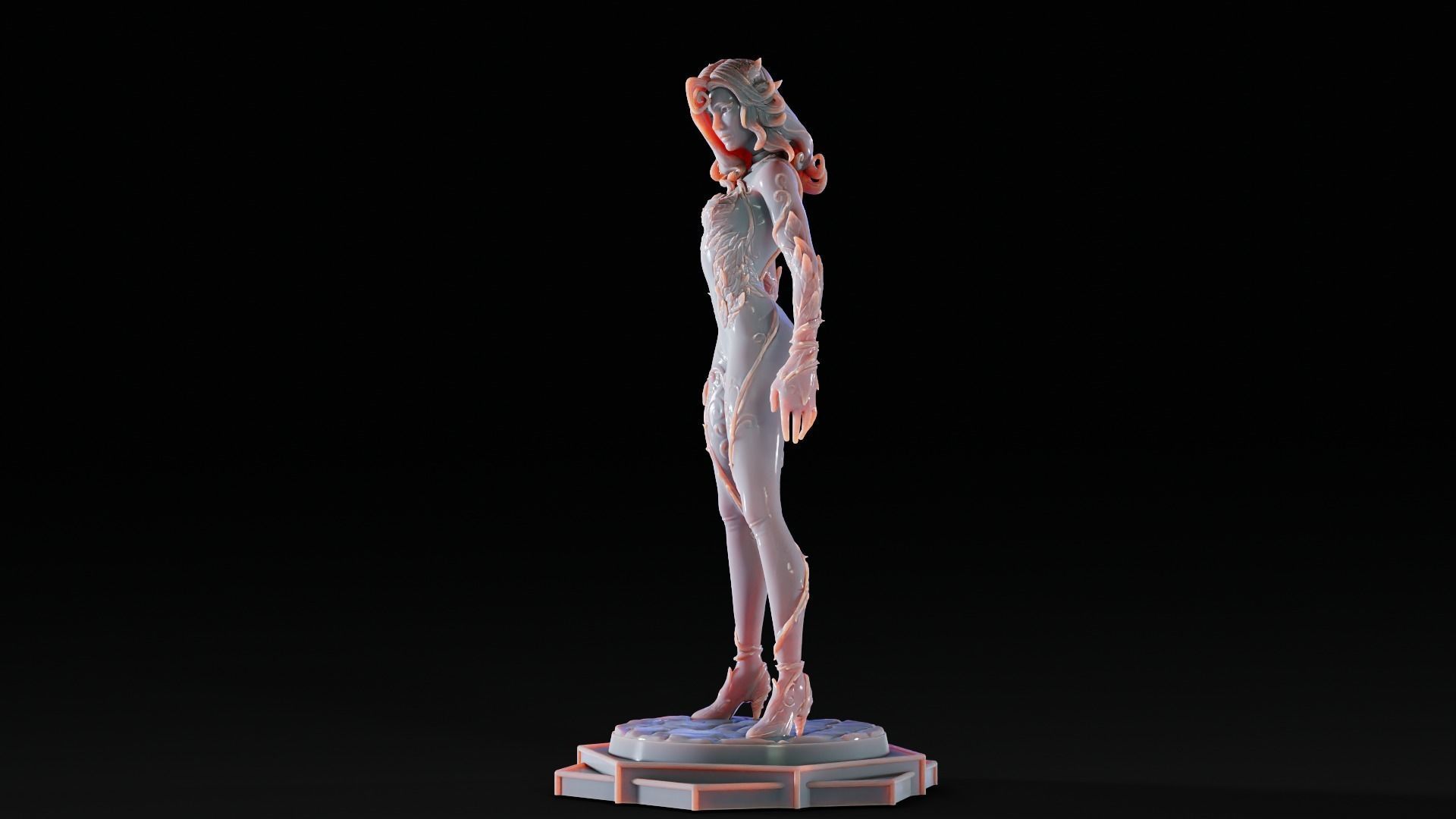 Poison Ivy 3d Print Statue  Pose 001 3D print model_1