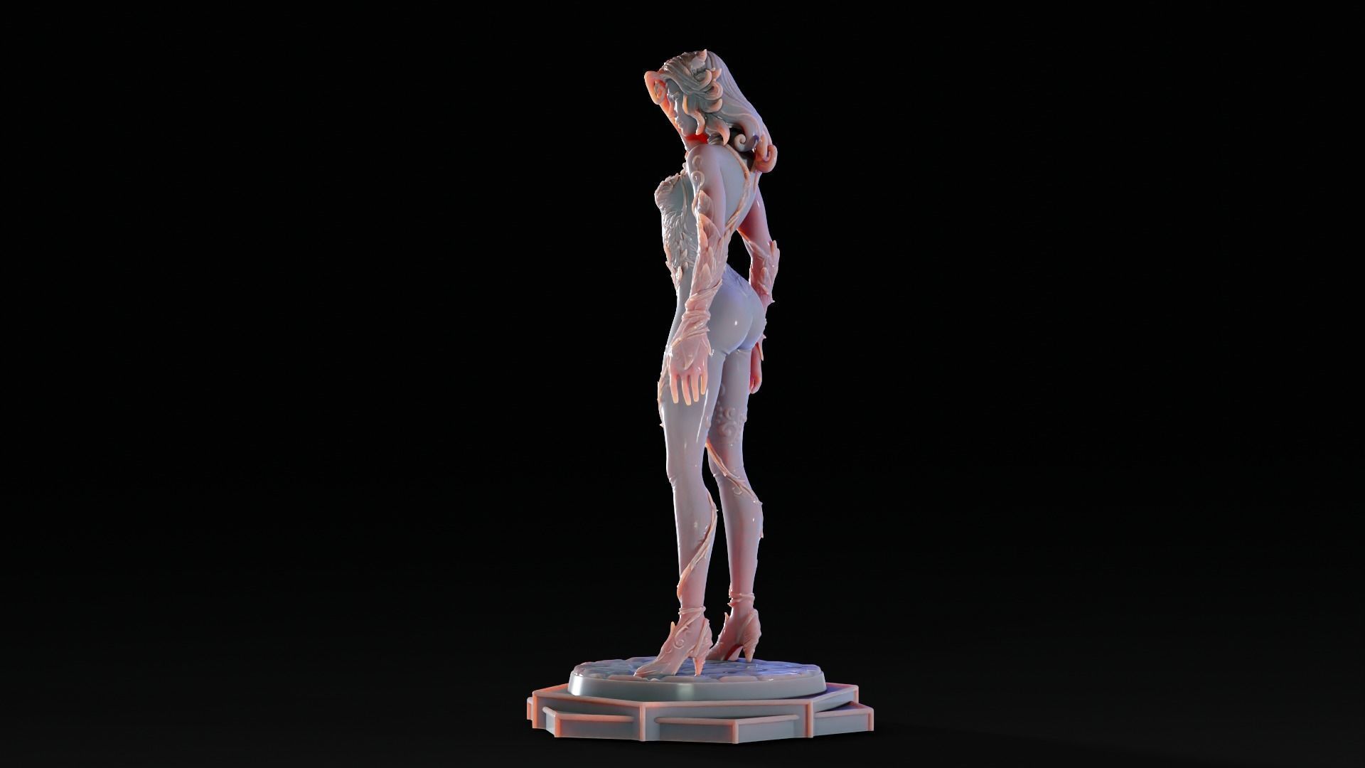 Poison Ivy 3d Print Statue  Pose 001 3D print model_2