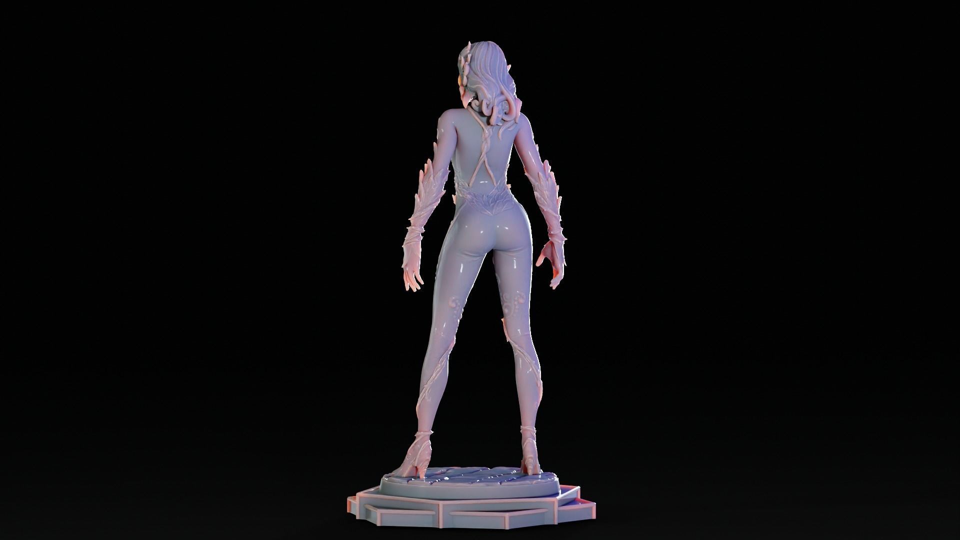 Poison Ivy 3d Print Statue  Pose 001 3D print model_8