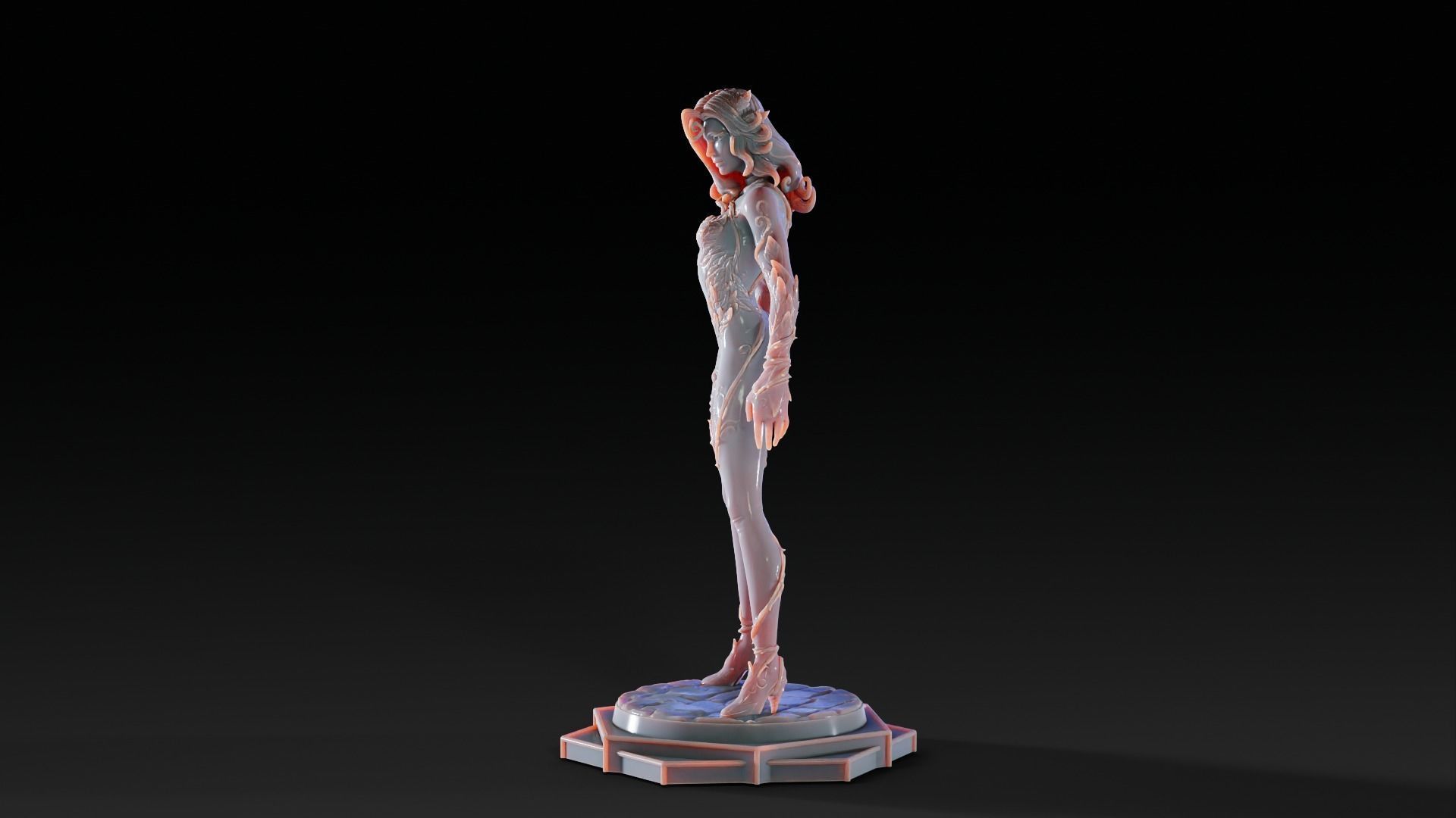 Poison Ivy 3d Print Statue  Pose 001 3D print model_11