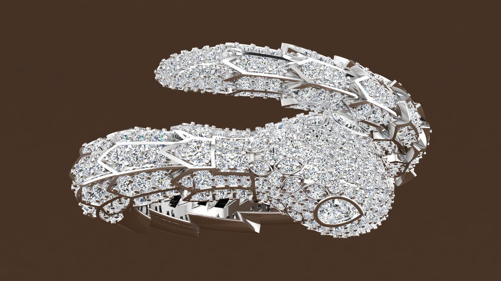 Ring Snake 3D print model_5