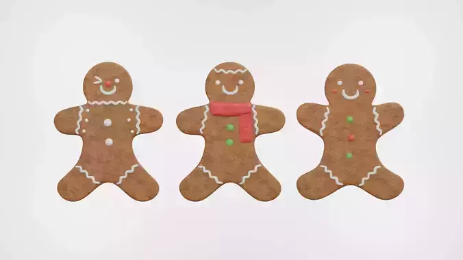 Gingerbread Christmas Cookie 1 - Gingerbreadman