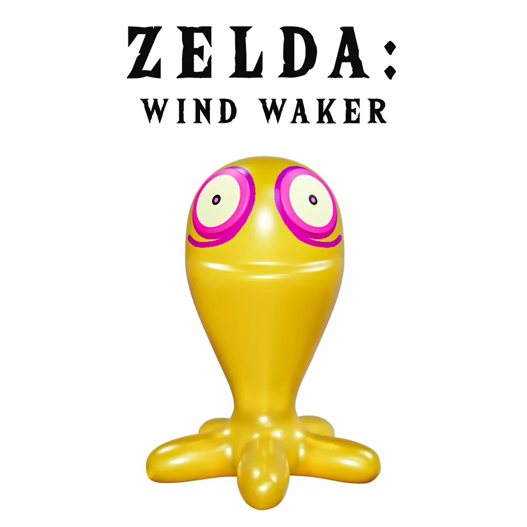 Zelda Wind Waker ChuChu Printable and Animated 3D print model