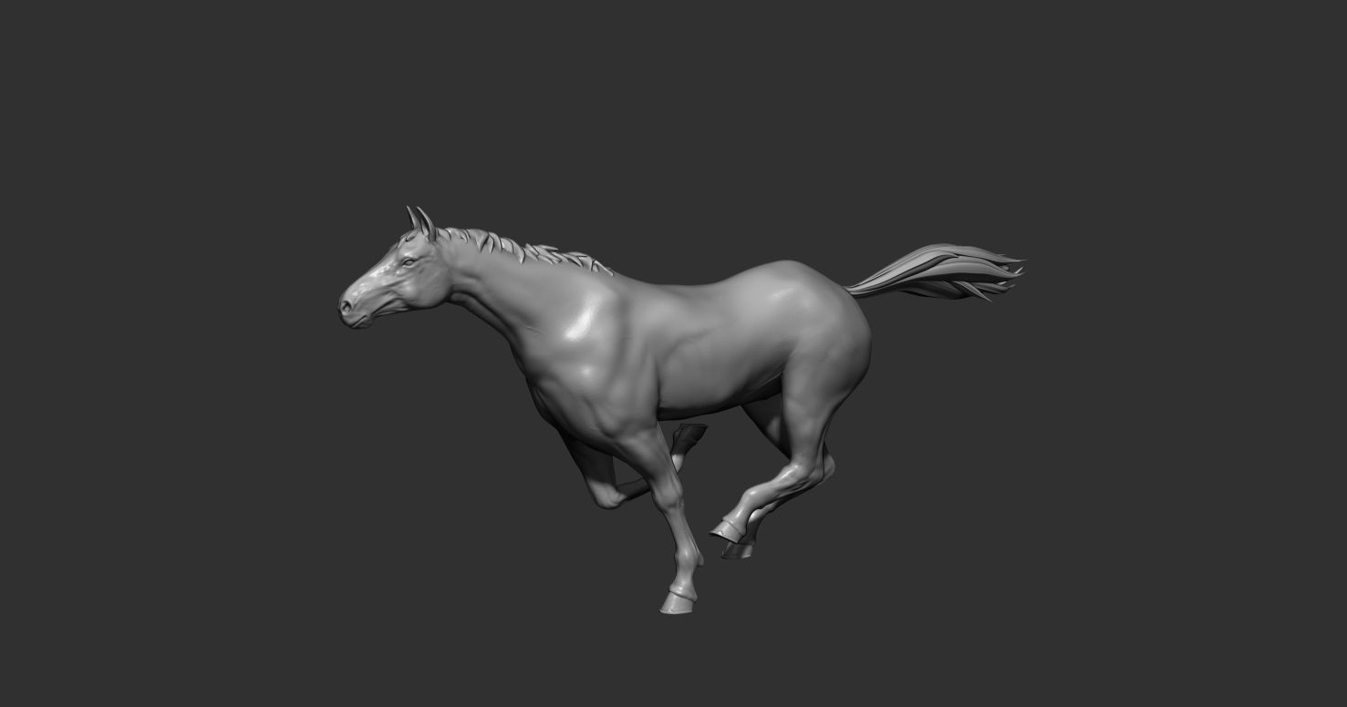 Horse 3D print model_3