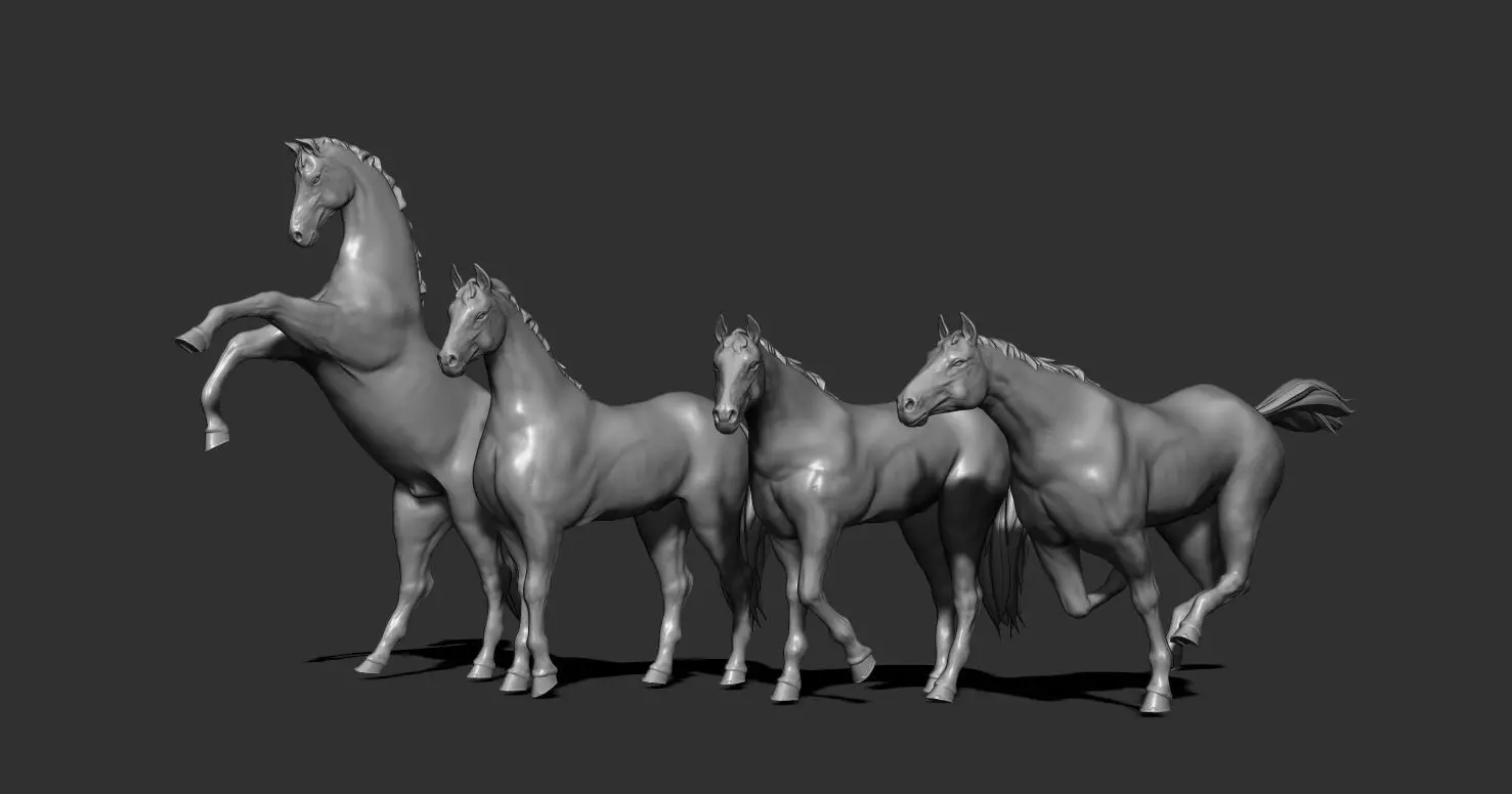 Horse 3D print model_0