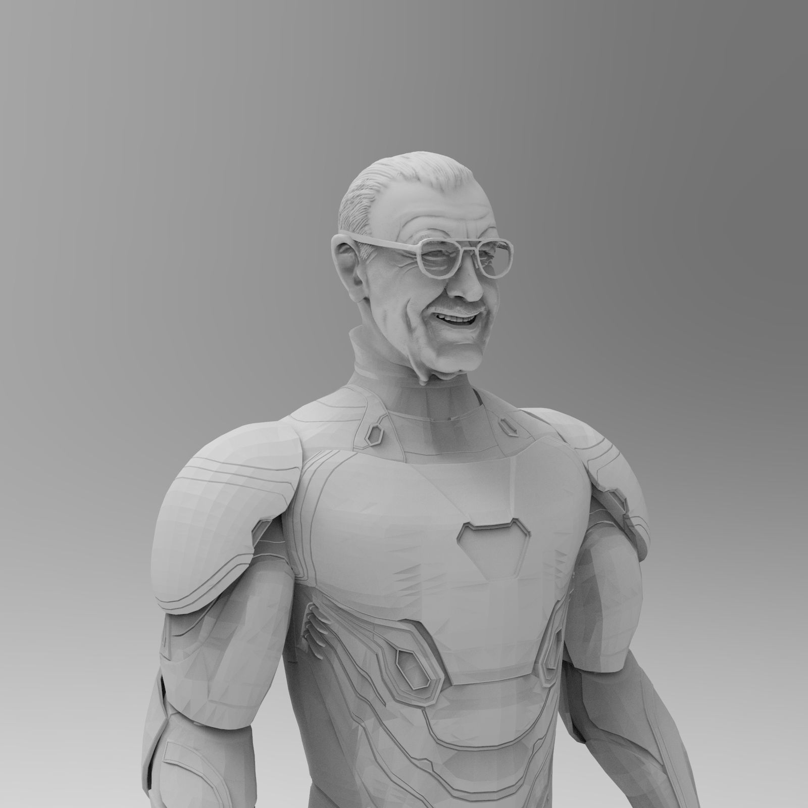 Stan Lee 2018 3D Model Ready to Print STL 3D print model_6