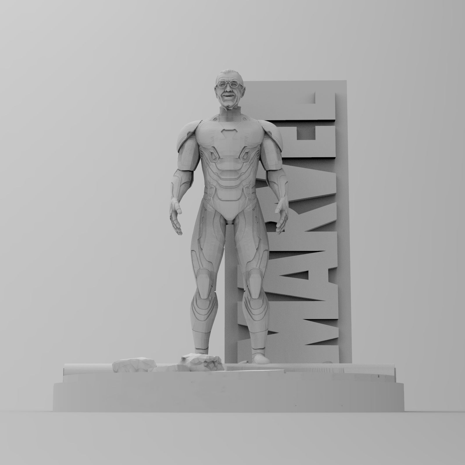 Stan Lee 2018 3D Model Ready to Print STL 3D print model_4