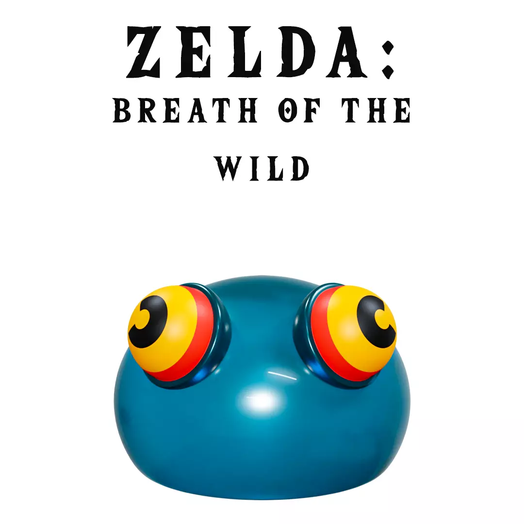 Zelda Breath of the wild ChuChu Printable and Animated  3D print model_0