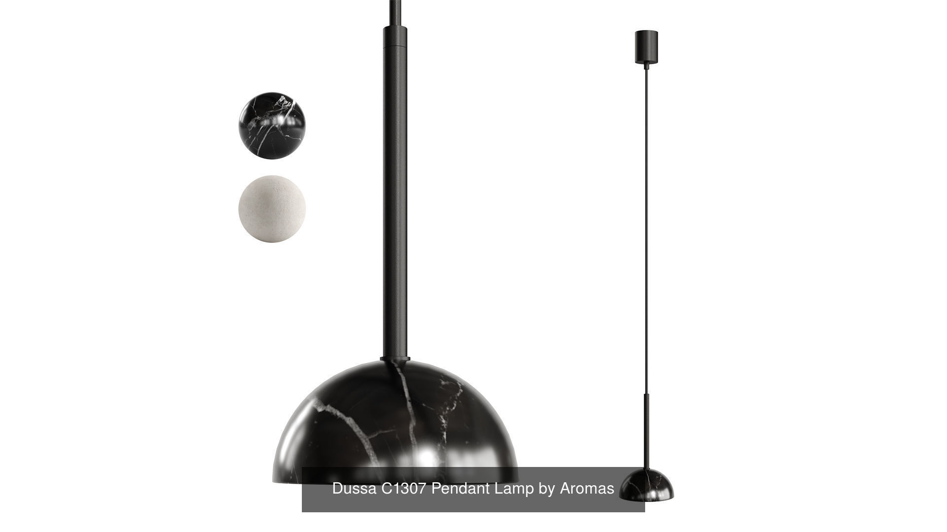 DUSSA pendant light with ball 3D Model Collection_1